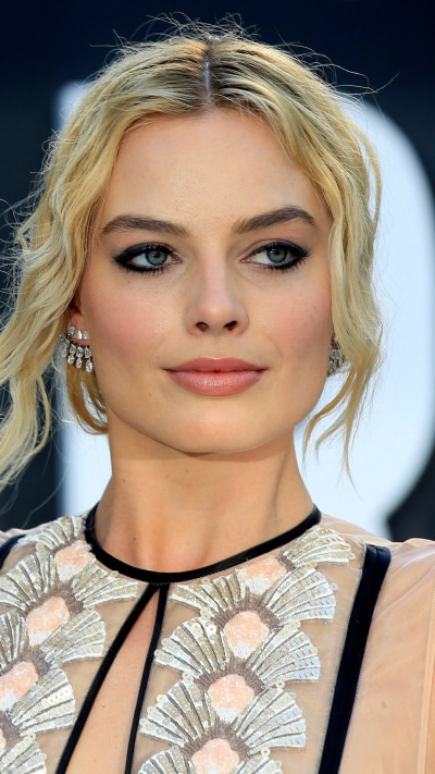 Celebrity Margot Robbie Blonde Actress Australian Blue Eyes Face