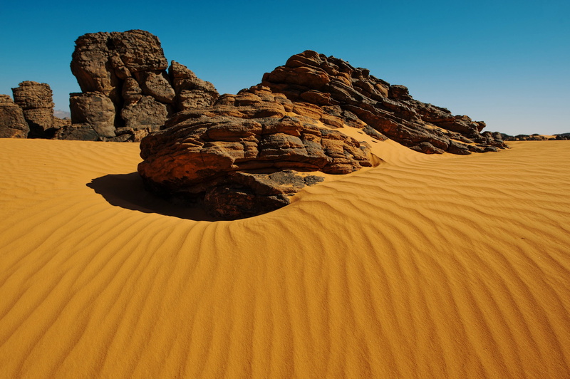 Desert Rock Sahara Tassili NAjjer Earth Africa Dune Sand