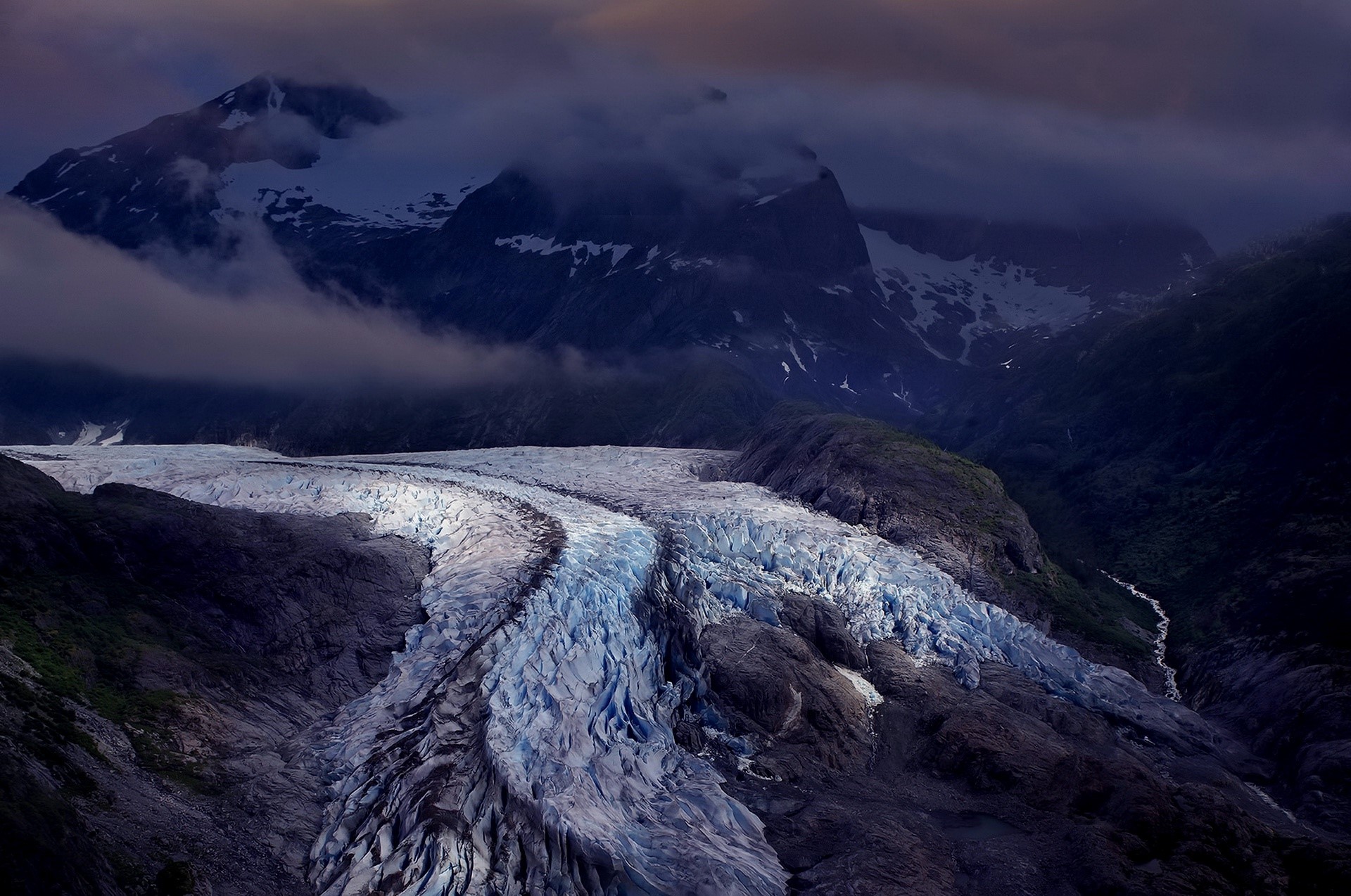 glacier, nature, landscape, HD Wallpaper