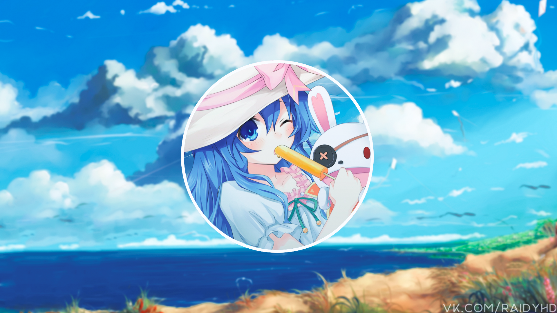 anime girls, anime, picture-in-picture, Date A Live, Yoshino, HD Wallpaper