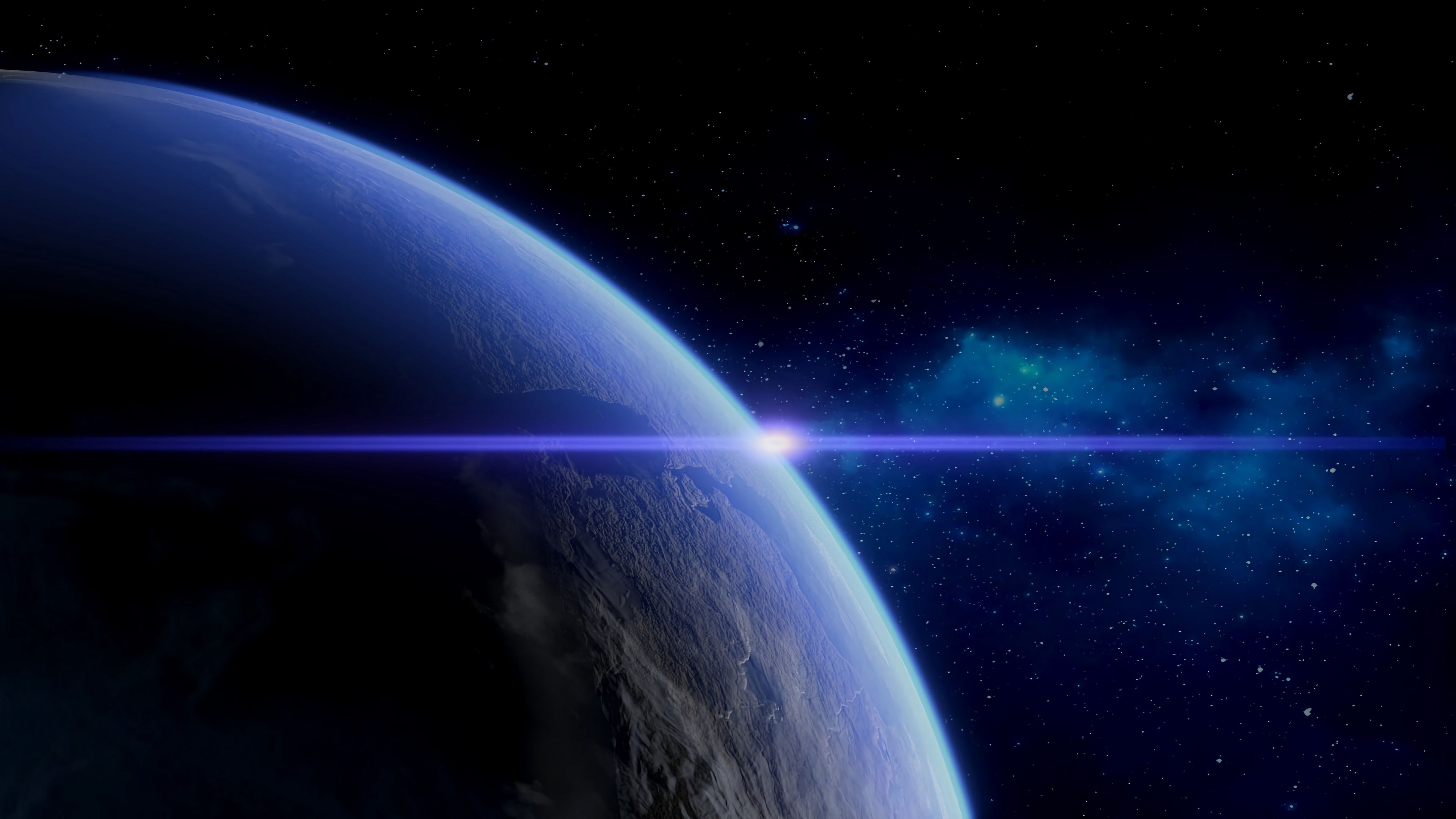 planet, flash, atmosphere, space, universe, 4k, HD Wallpaper