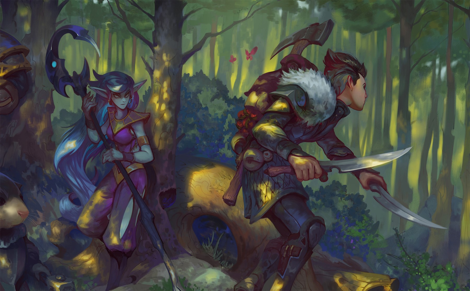 fantasy art, warrior, sword, HD Wallpaper