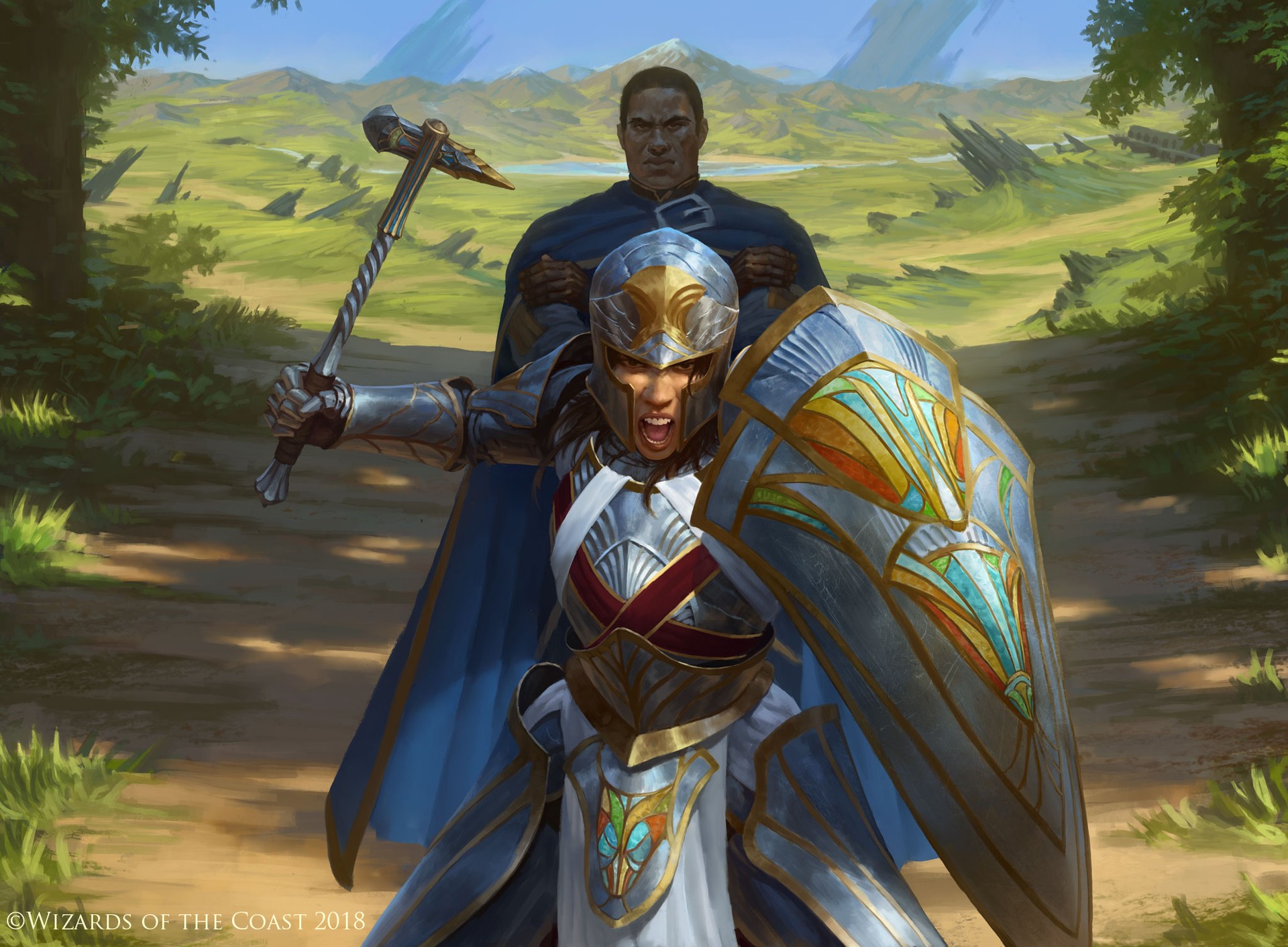 fantasy art, warrior, Magic: The Gathering, HD Wallpaper