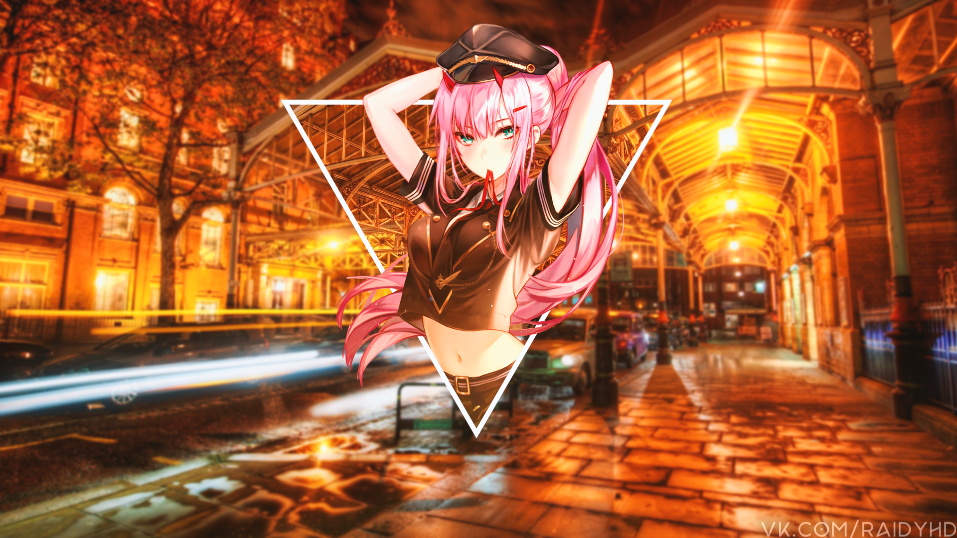 anime, anime girls, picture-in-picture, Darling in the FranXX, HD Wallpaper