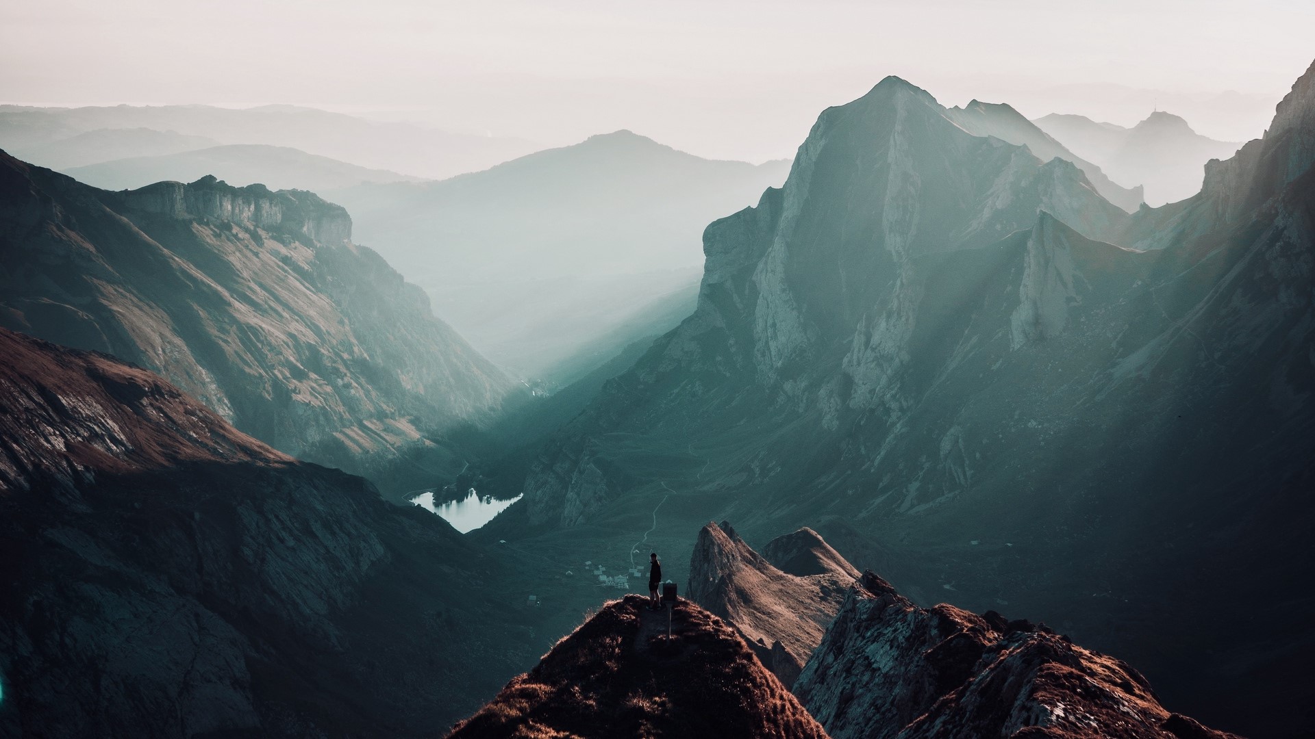 peak, mountains, Switzerland, HD Wallpaper