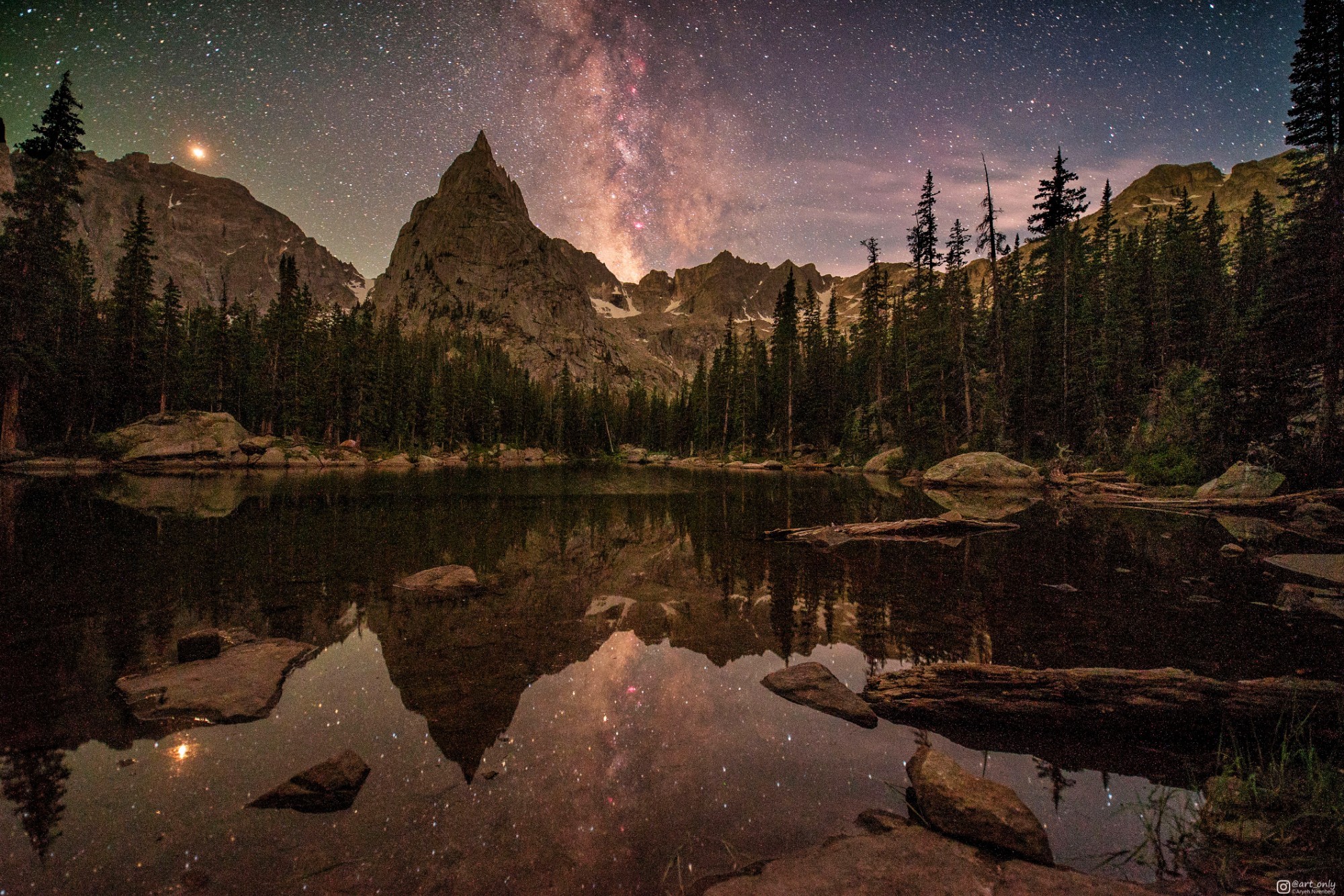 Milky Way, nature, landscape, HD Wallpaper