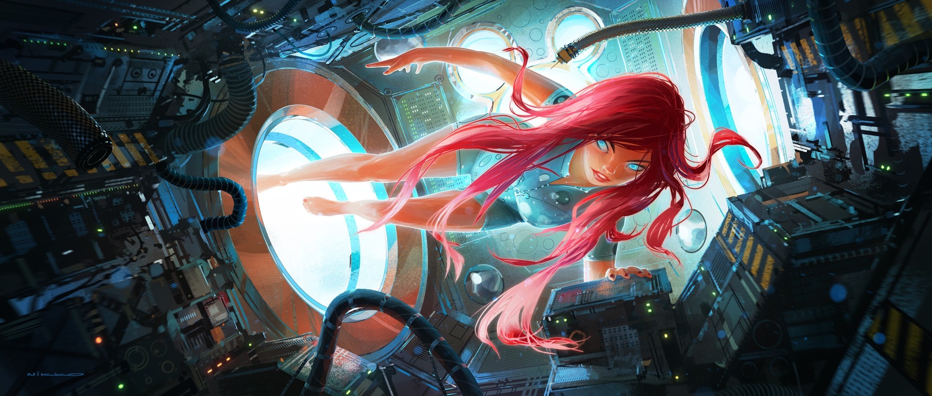 fantasy art, futuristic, space, HD Wallpaper