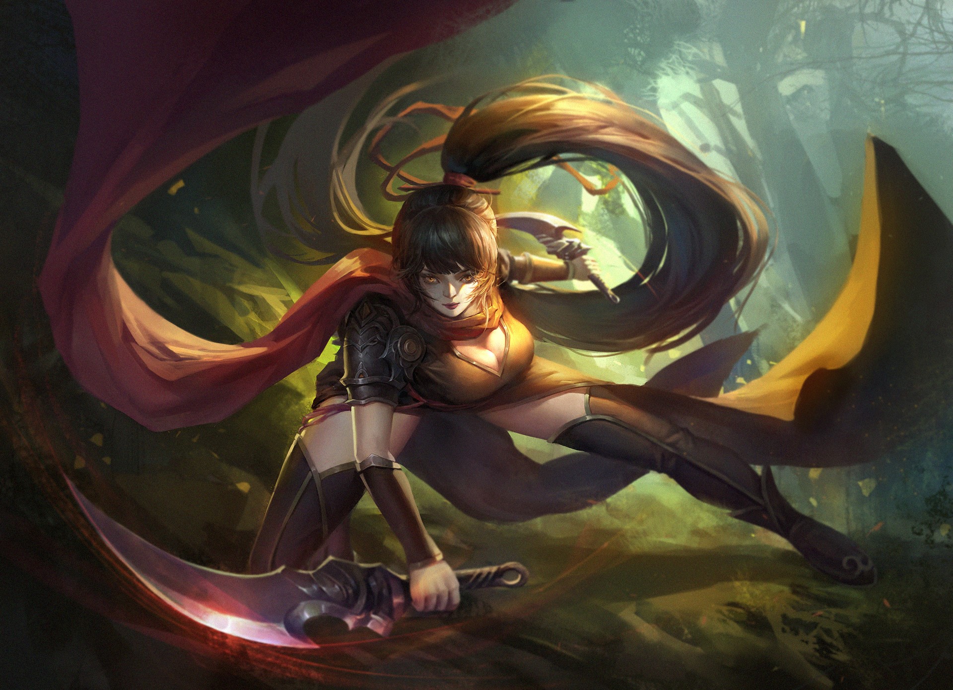 sword, Akali(League of Legends), League of Legends, HD Wallpaper