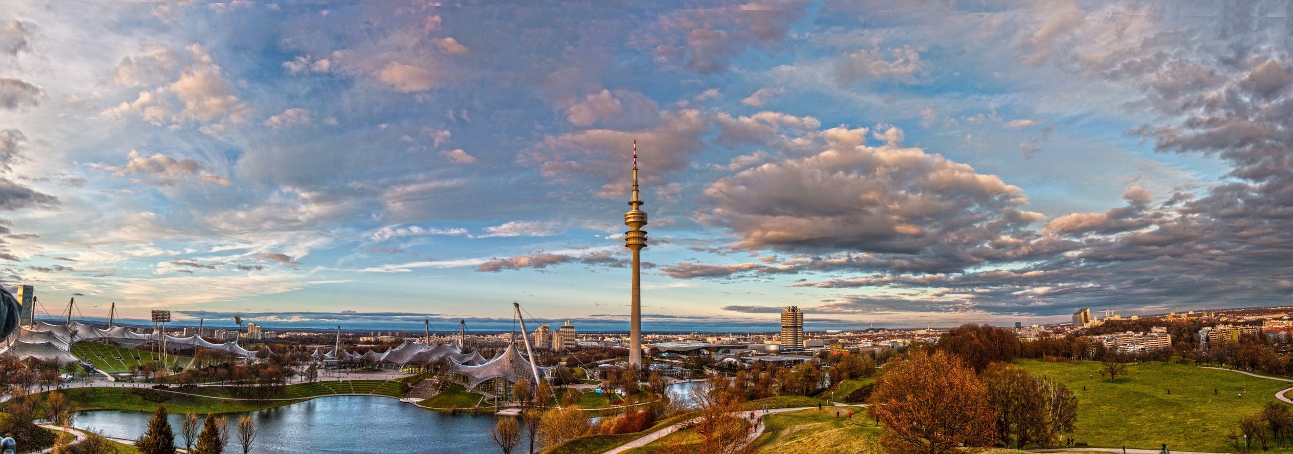 landscape, city, nature, Munich, HD Wallpaper