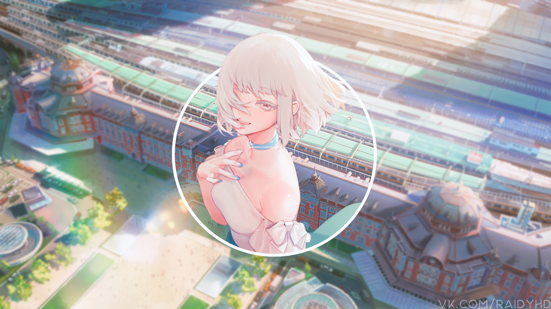 anime, anime girls, picture-in-picture, HD Wallpaper