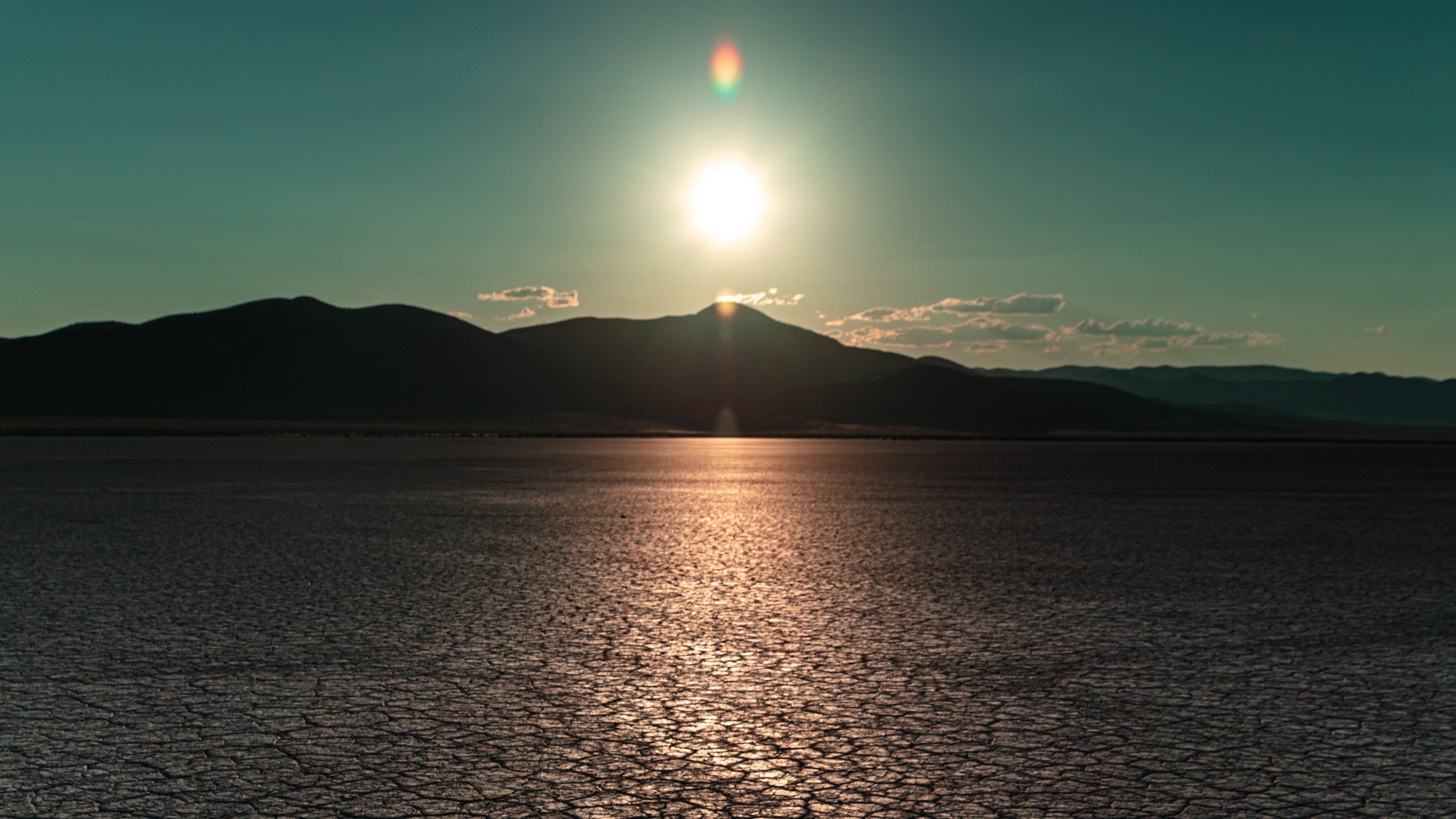 soil, desert, cranny, horizon, sunlight, 4k, HD Wallpaper