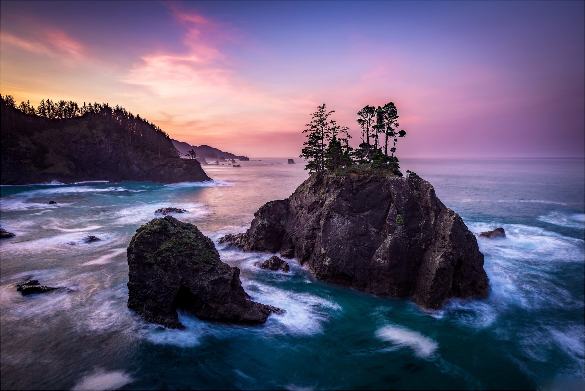 sea, nature, sky, rock, HD Wallpaper