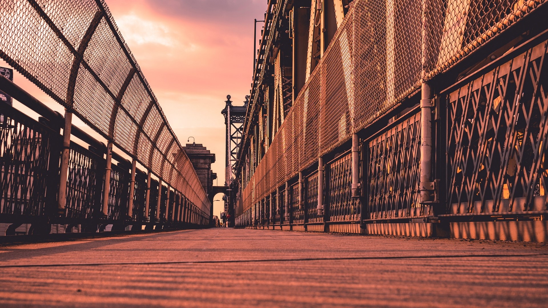 New York City, bridge, urban, USA, city, HD Wallpaper