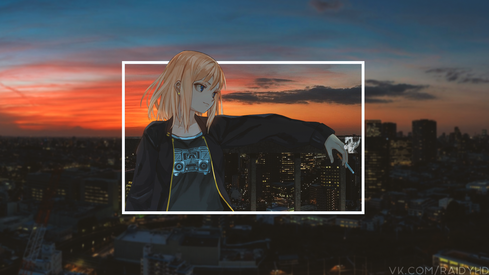 anime, anime girls, picture-in-picture, HD Wallpaper