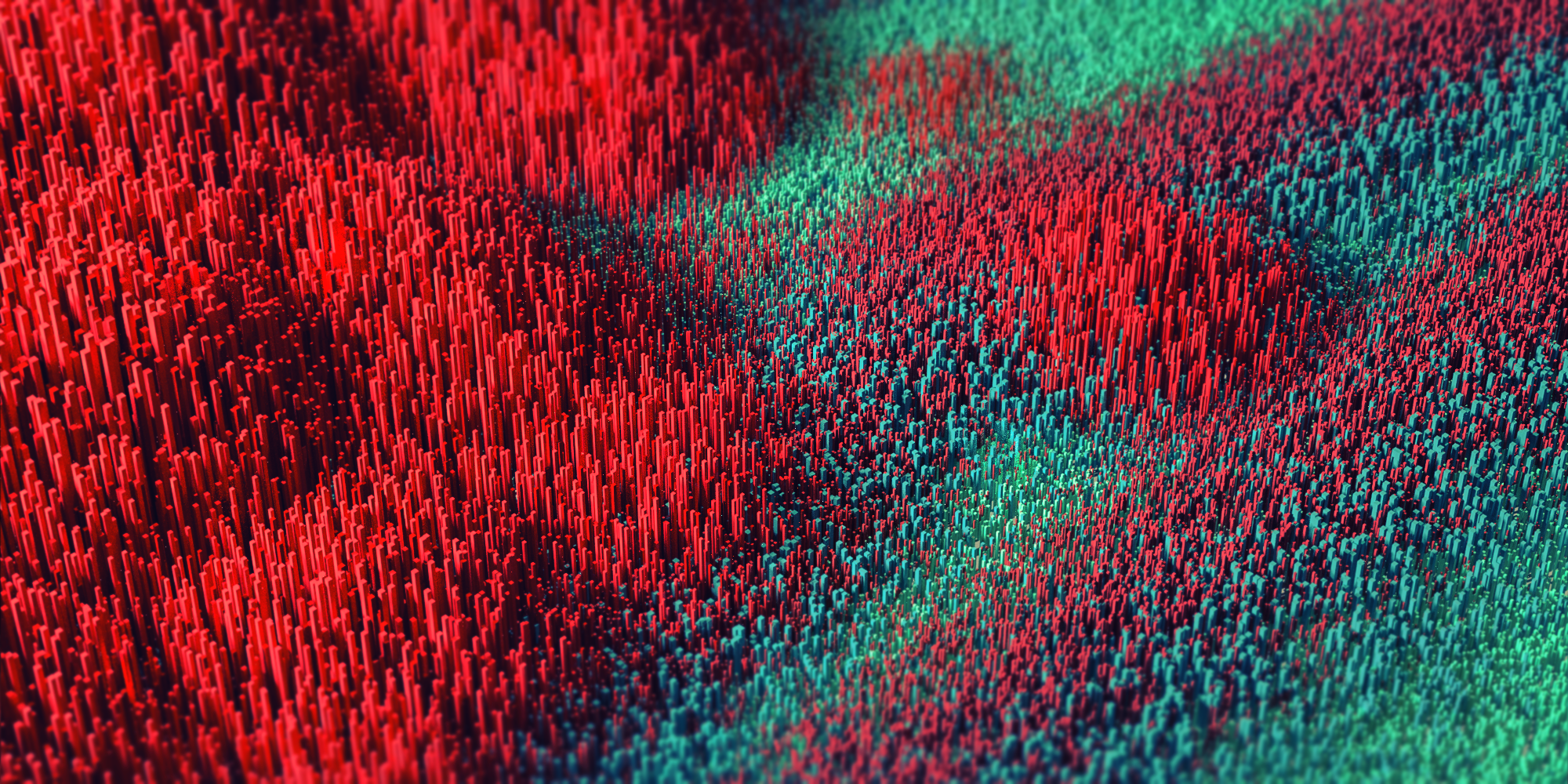 3D, red, digital art, abstract, HD Wallpaper