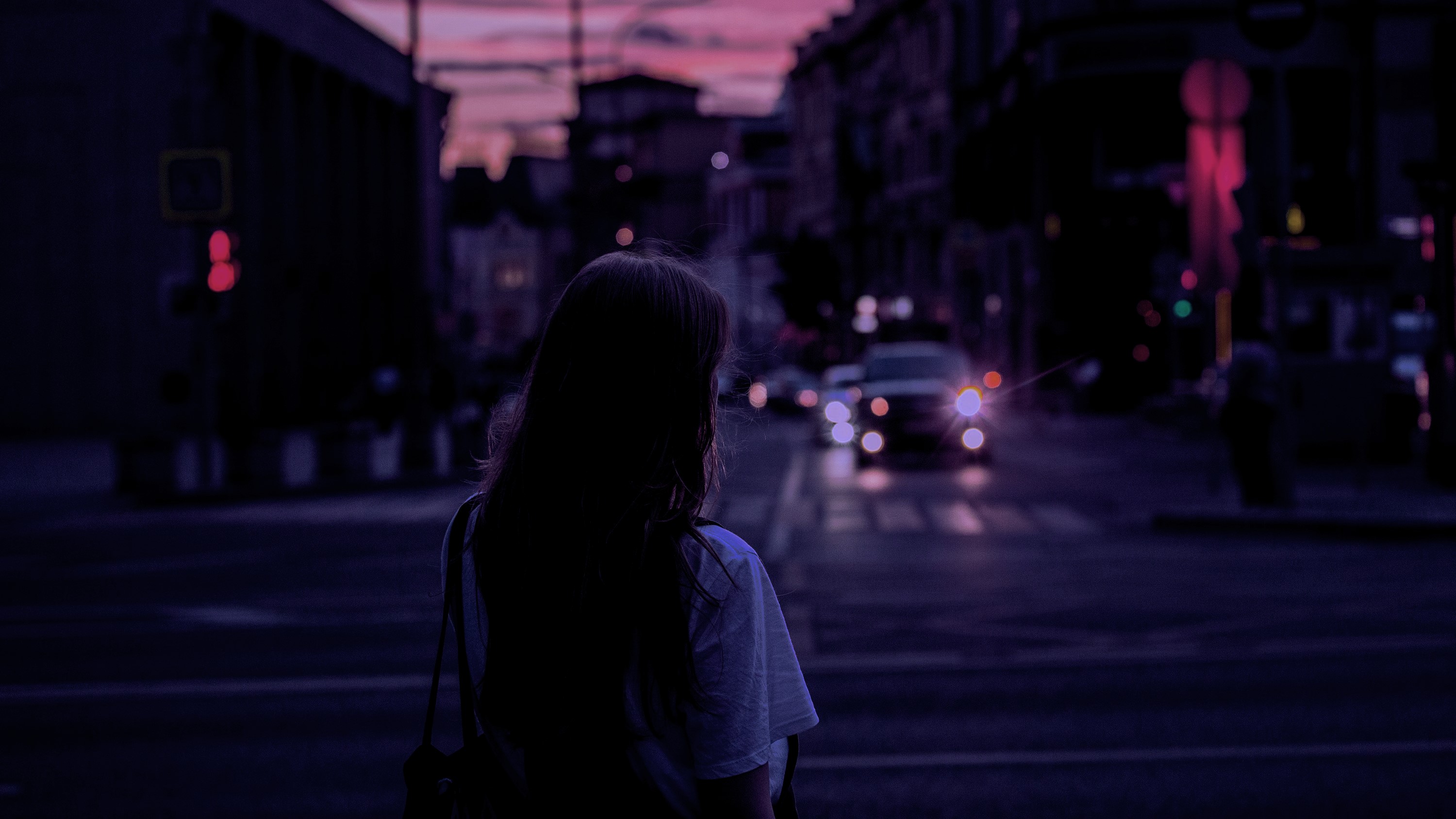 street style, traffic lights, women, women outdoors, urban, HD Wallpaper
