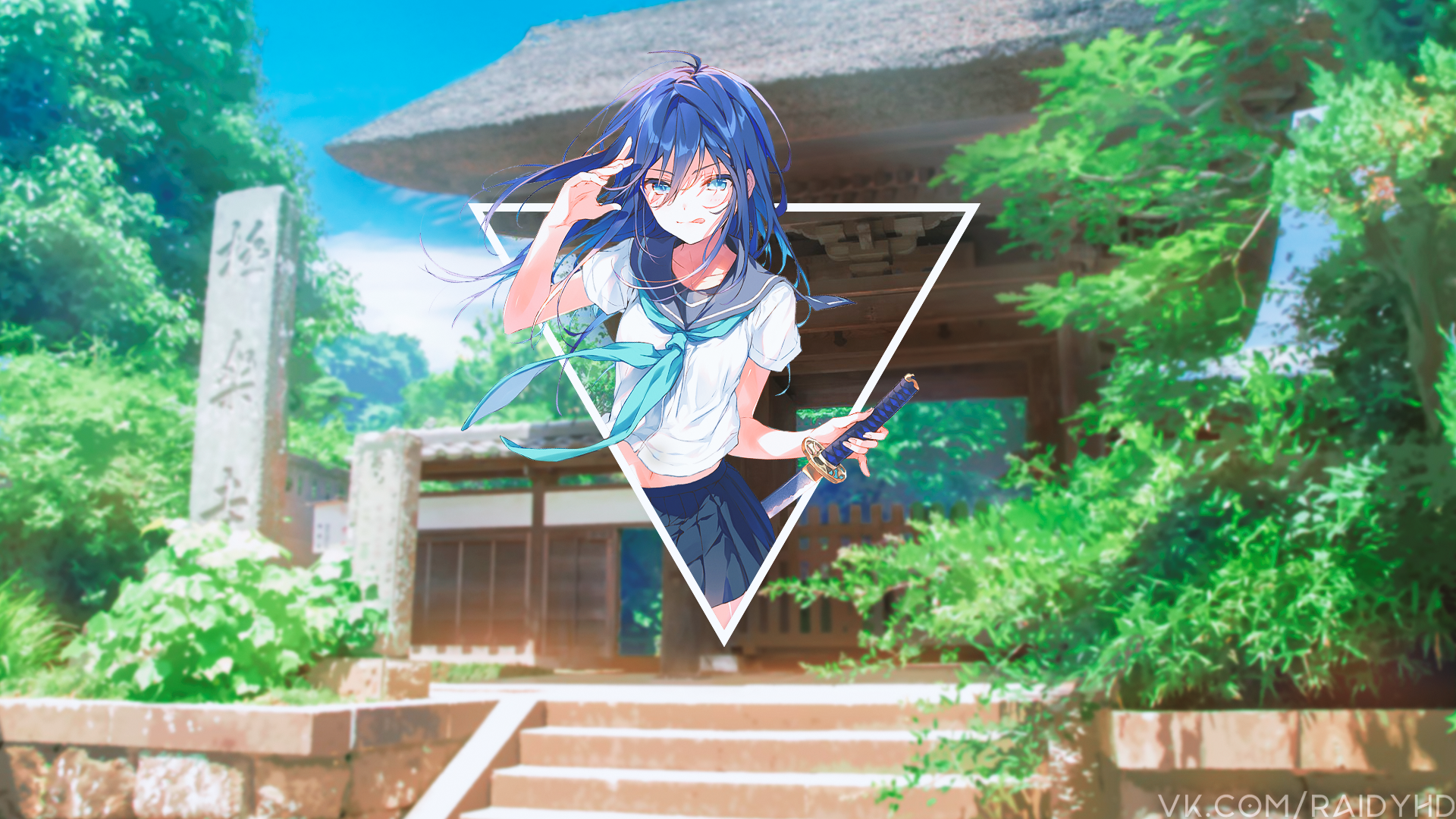 anime, anime girls, picture-in-picture, HD Wallpaper