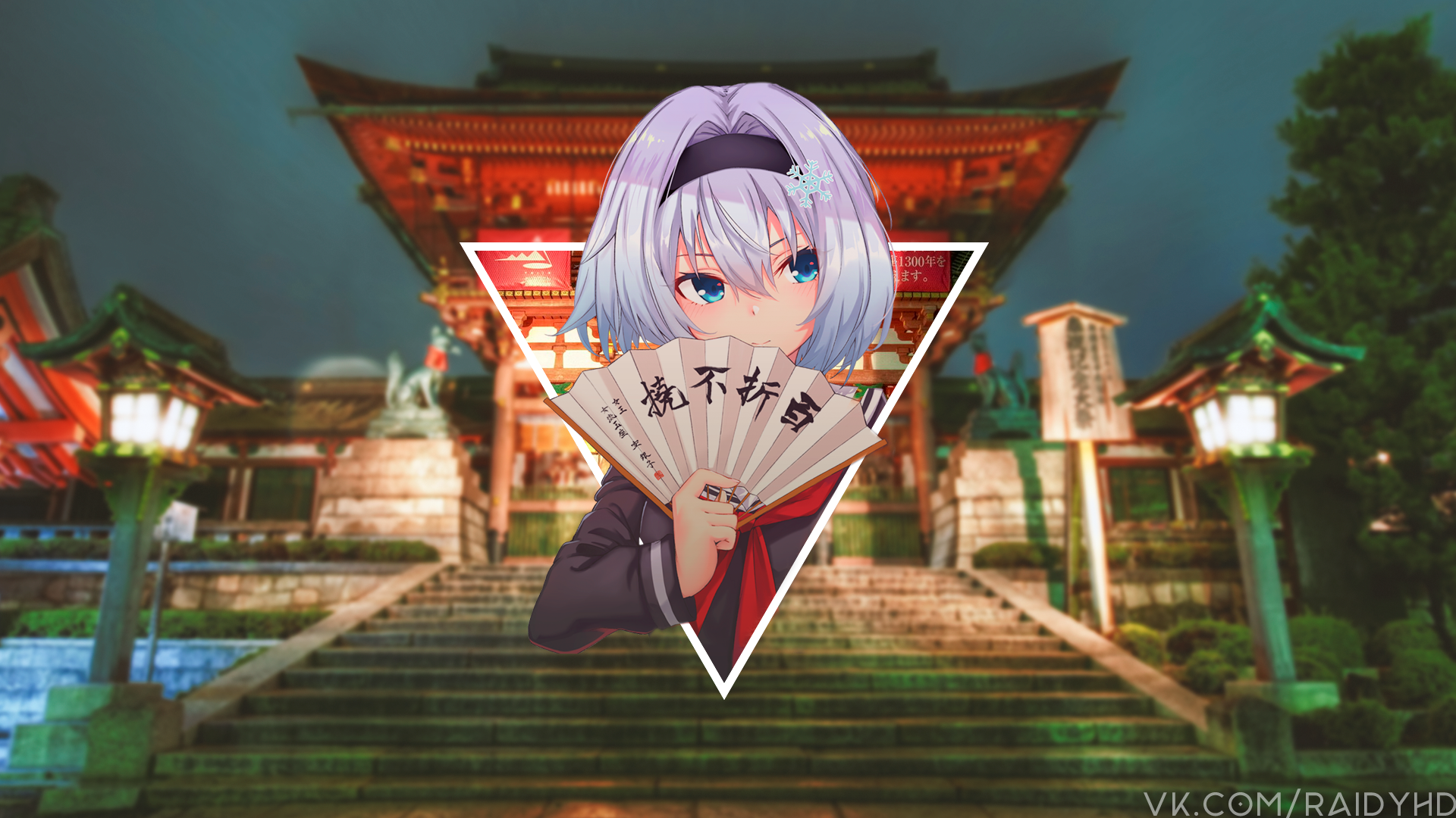 anime, anime girls, picture-in-picture, HD Wallpaper