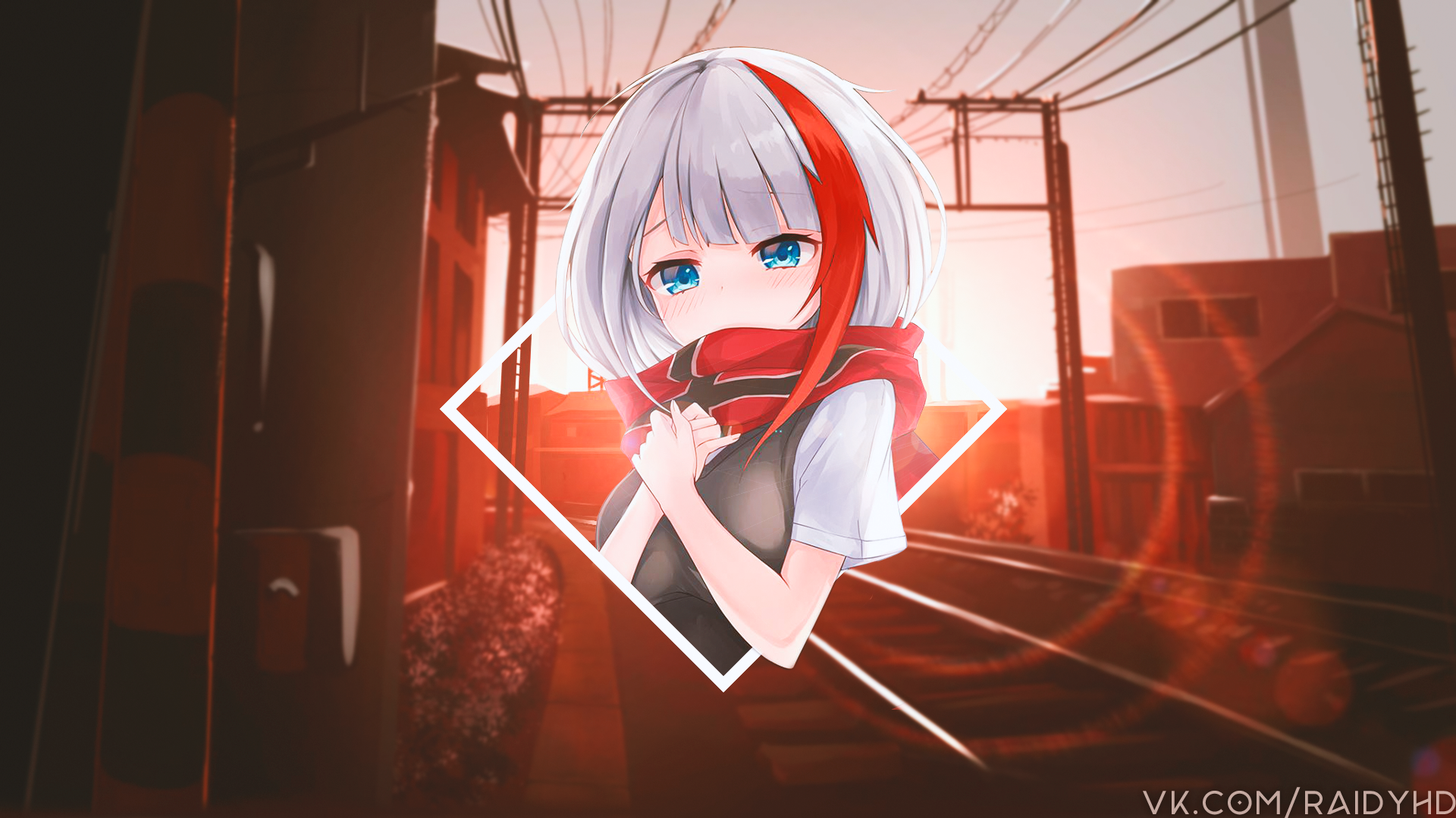 anime, anime girls, picture-in-picture, HD Wallpaper