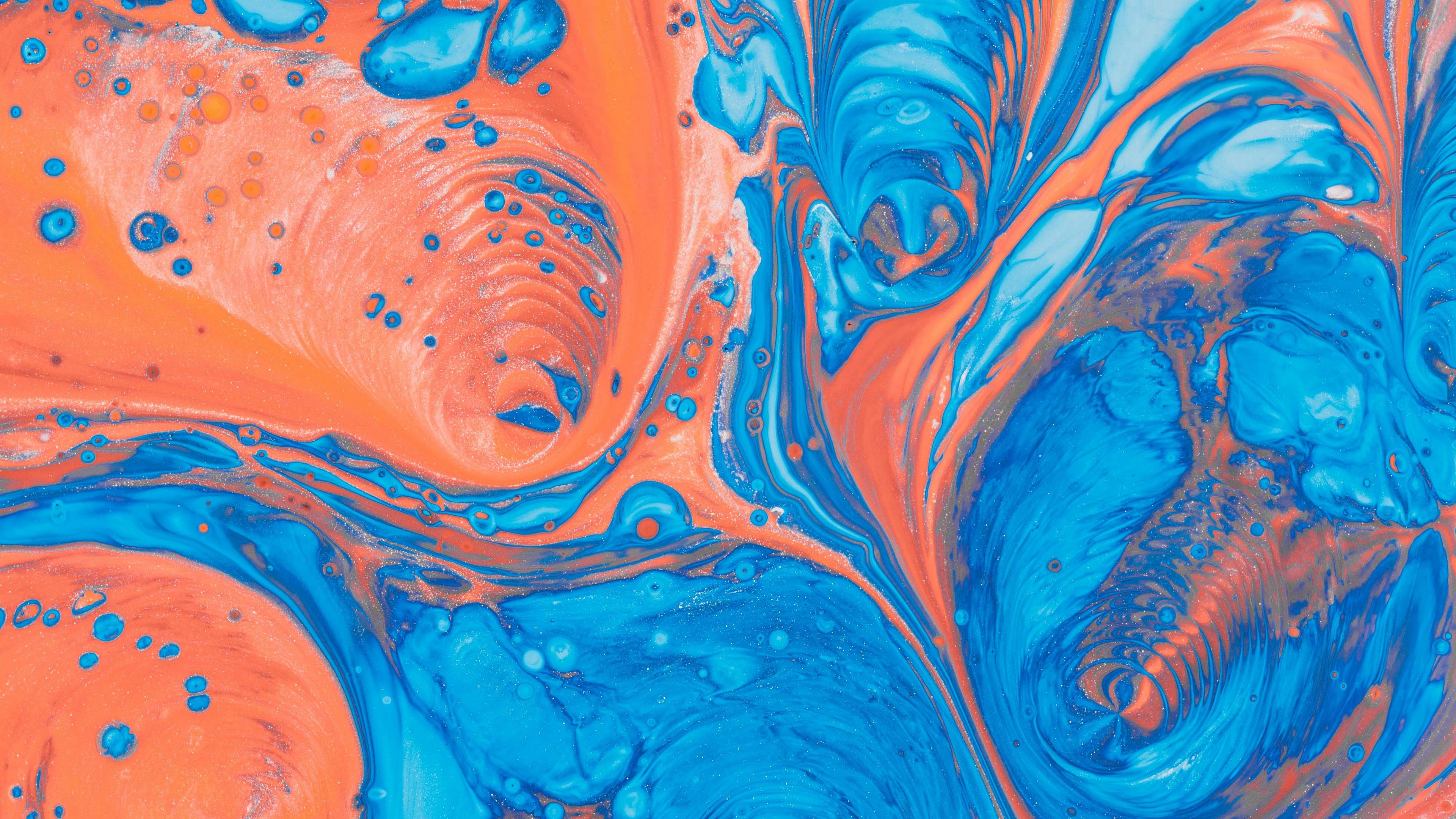 stains, paint, mixing, texture, abstraction, 4k, HD Wallpaper