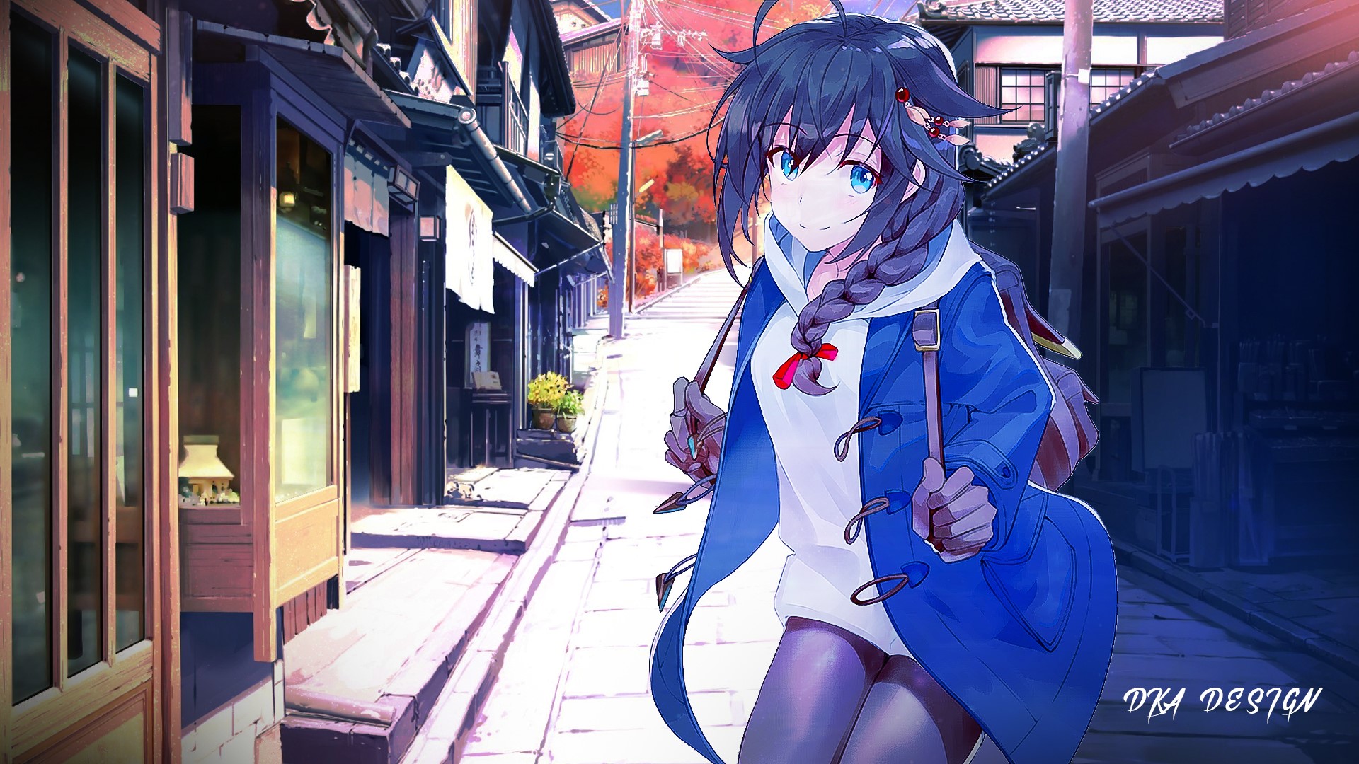 anime girls, digital art, manga, Shigure (KanColle), Kantai Collection, HD Wallpaper