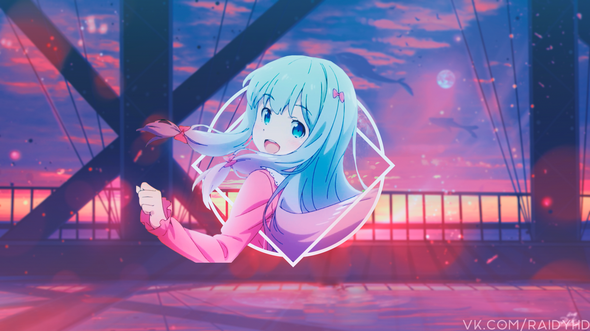 anime girls, anime, picture-in-picture, HD Wallpaper