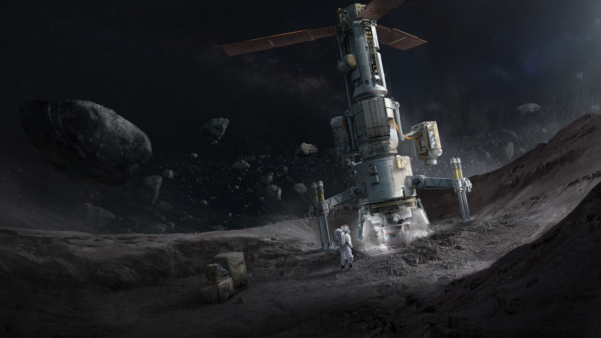 science fiction, digital art, space art, space, HD Wallpaper
