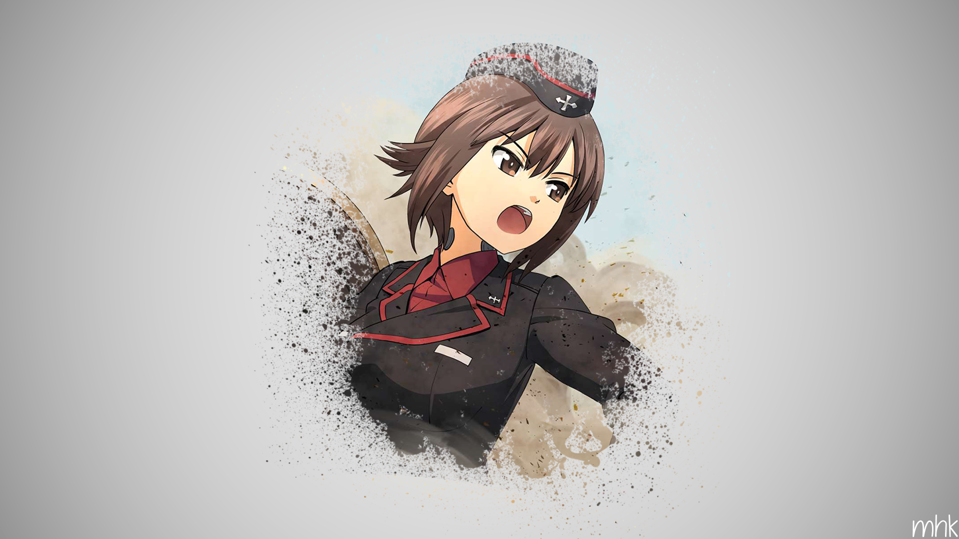 anime, anime girls, brush, Girls und Panzer, HD Wallpaper