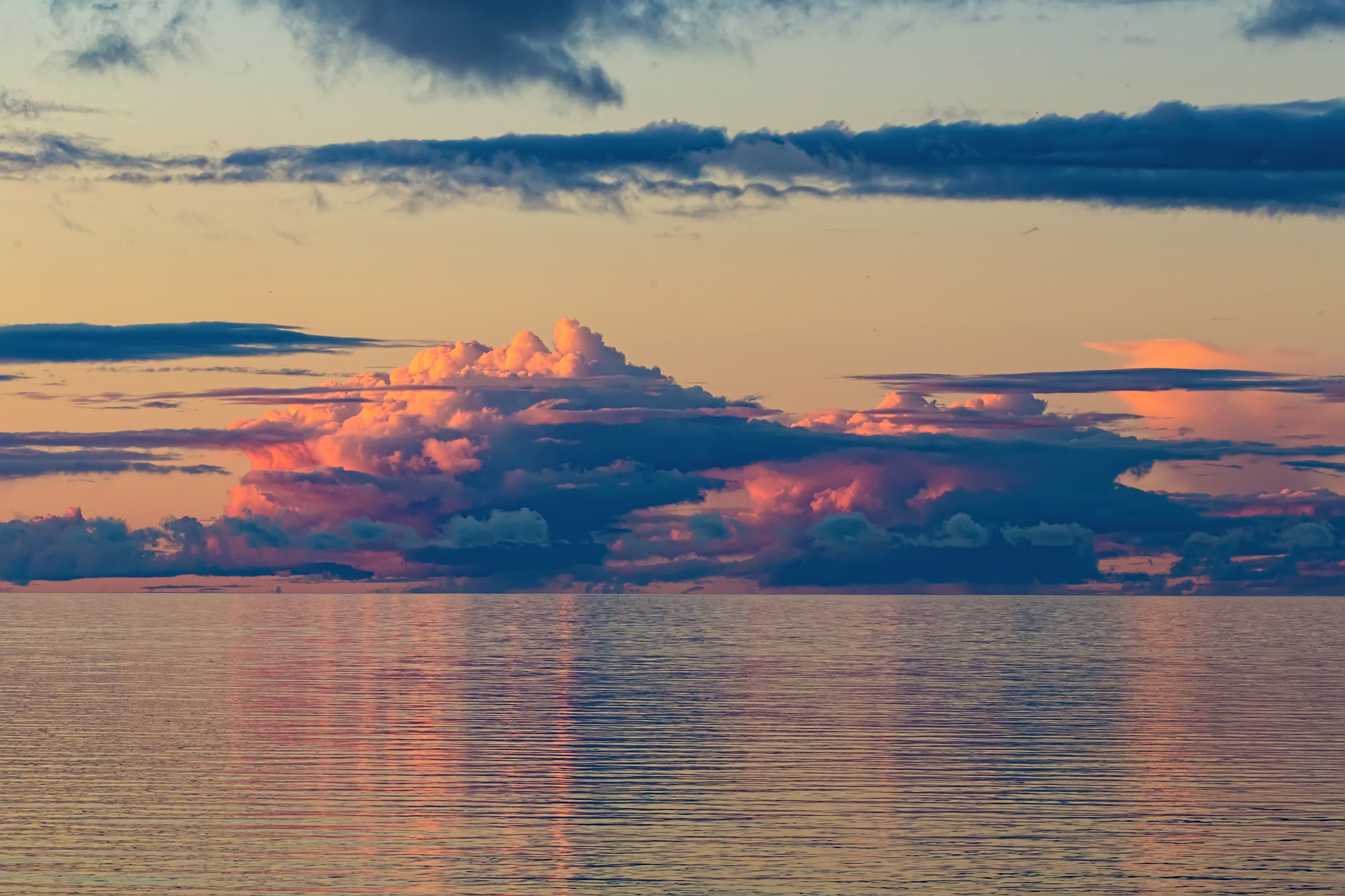 Russia, clouds, sunset, HD Wallpaper