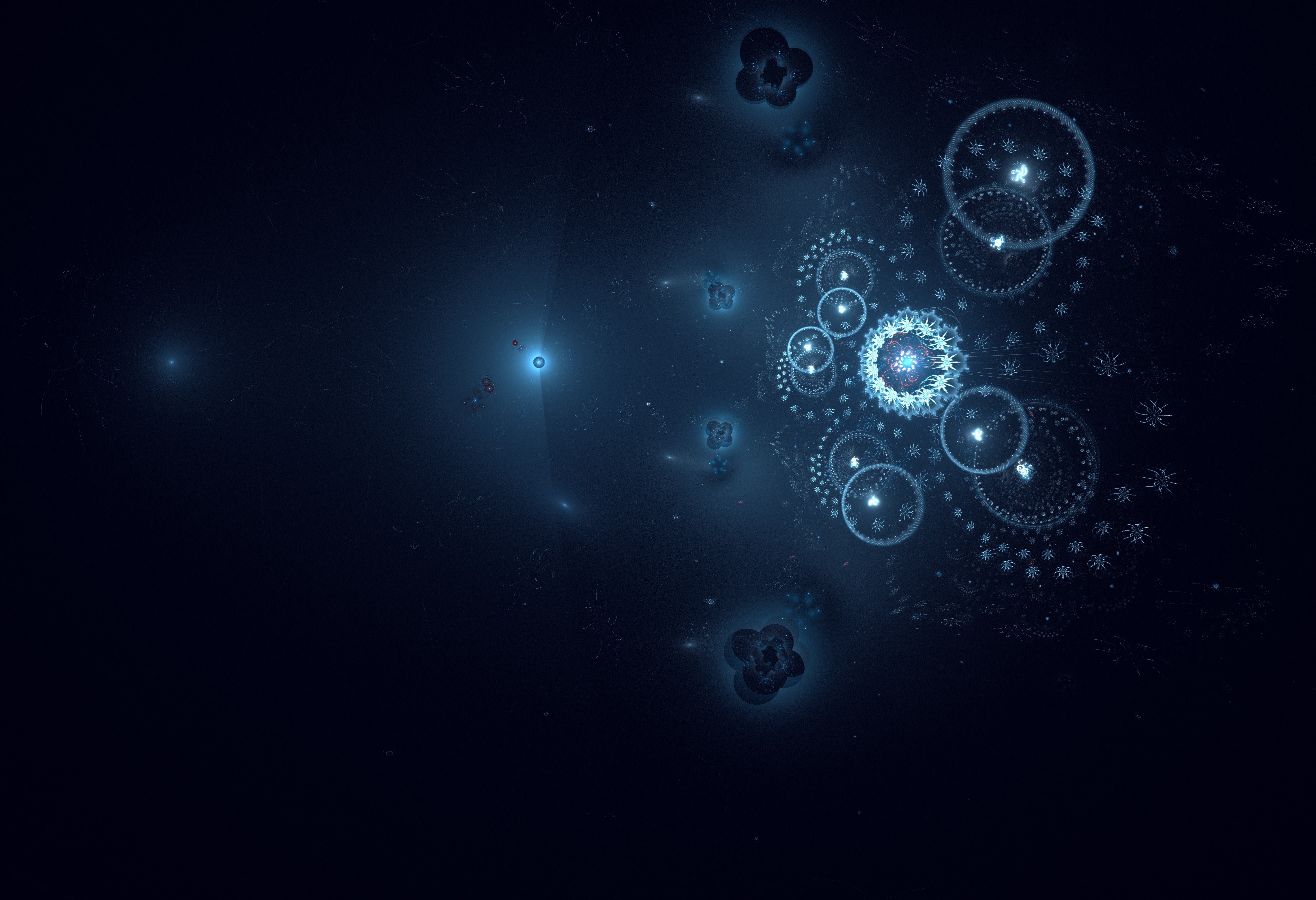 fractal, digital art, minimalism, HD Wallpaper