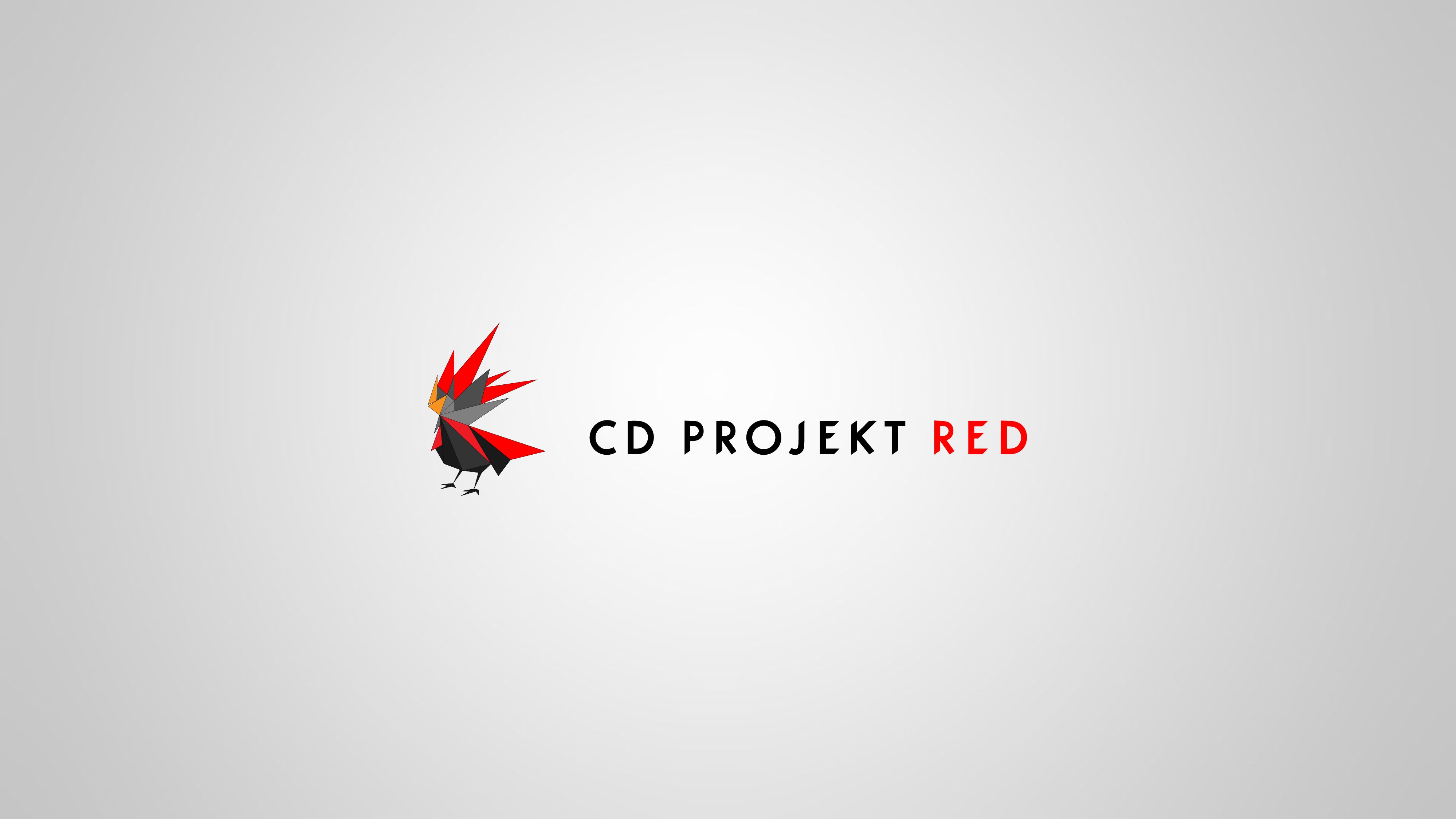 CD Projekt RED, simple background, white background, HD Wallpaper