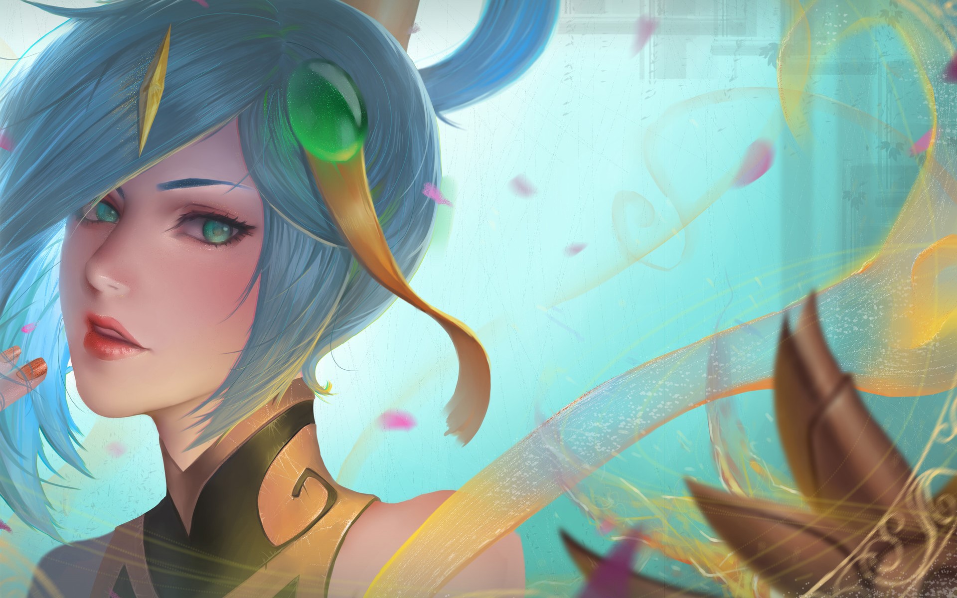 League of Legends, Lux (League of Legends), blue eyes, fantasy girl, PC gaming, HD Wallpaper
