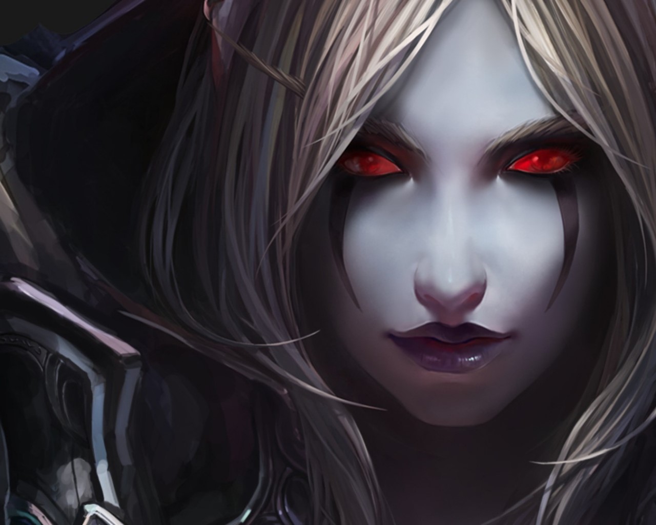 Sylvanas Windrunner, World of Warcraft, PC gaming, video games, red eyes, fantasy girl, HD Wallpaper