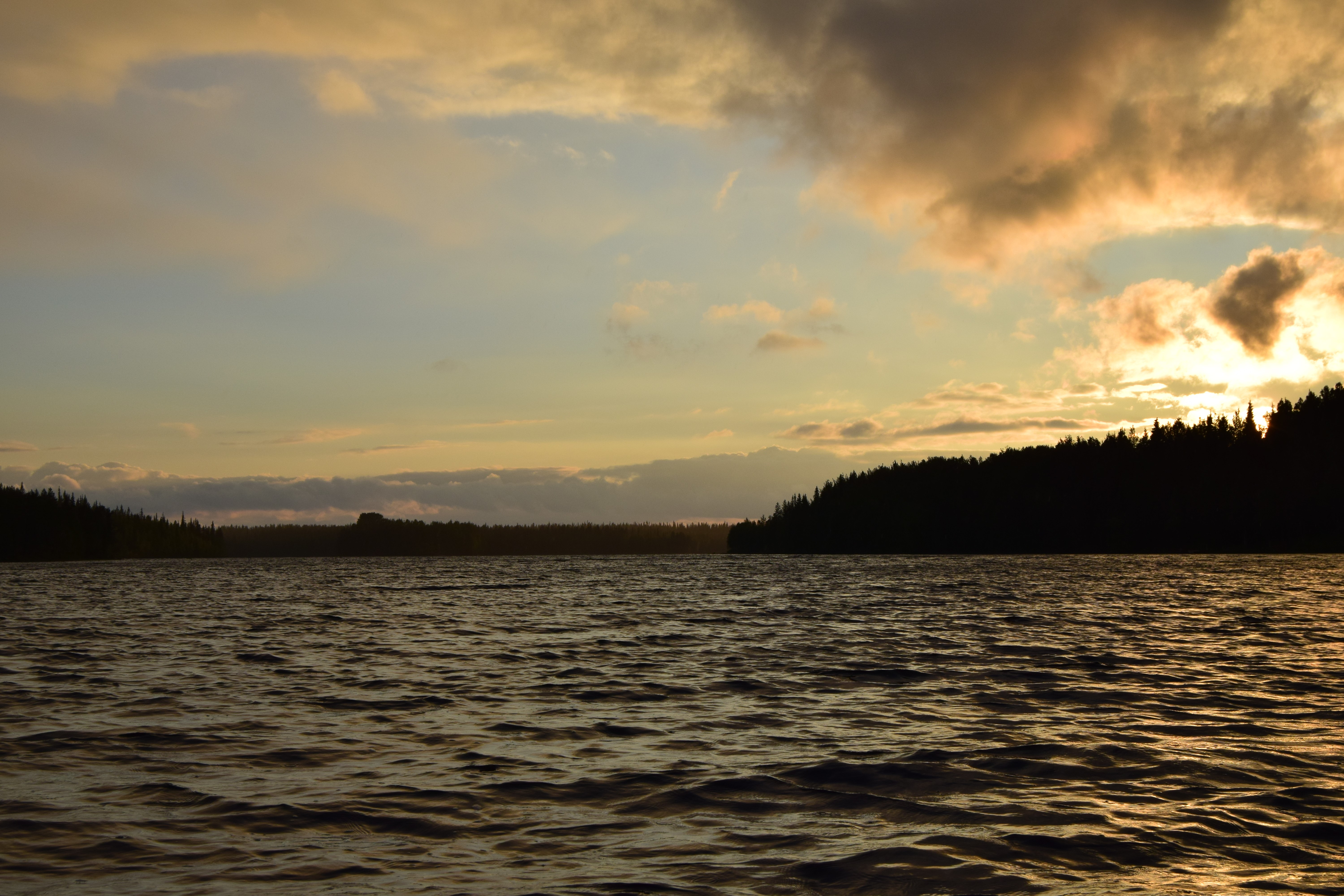 nature, lake, horizon, HD Wallpaper