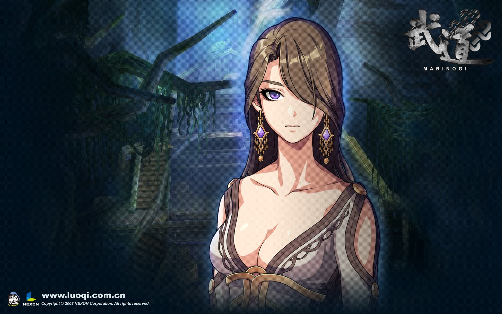 Mabinogi, Mabinogi Heroes, game poster, cleavage, HD Wallpaper