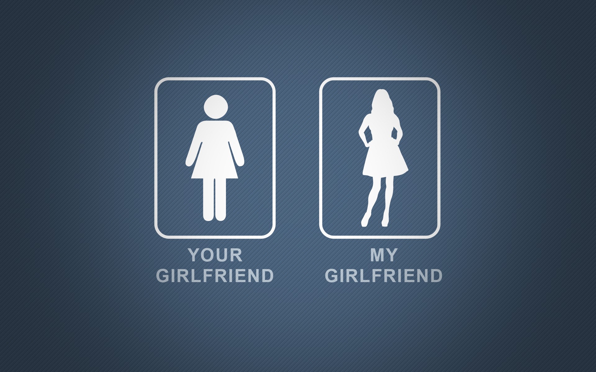 humor, typography, blue background, silhouette, HD Wallpaper