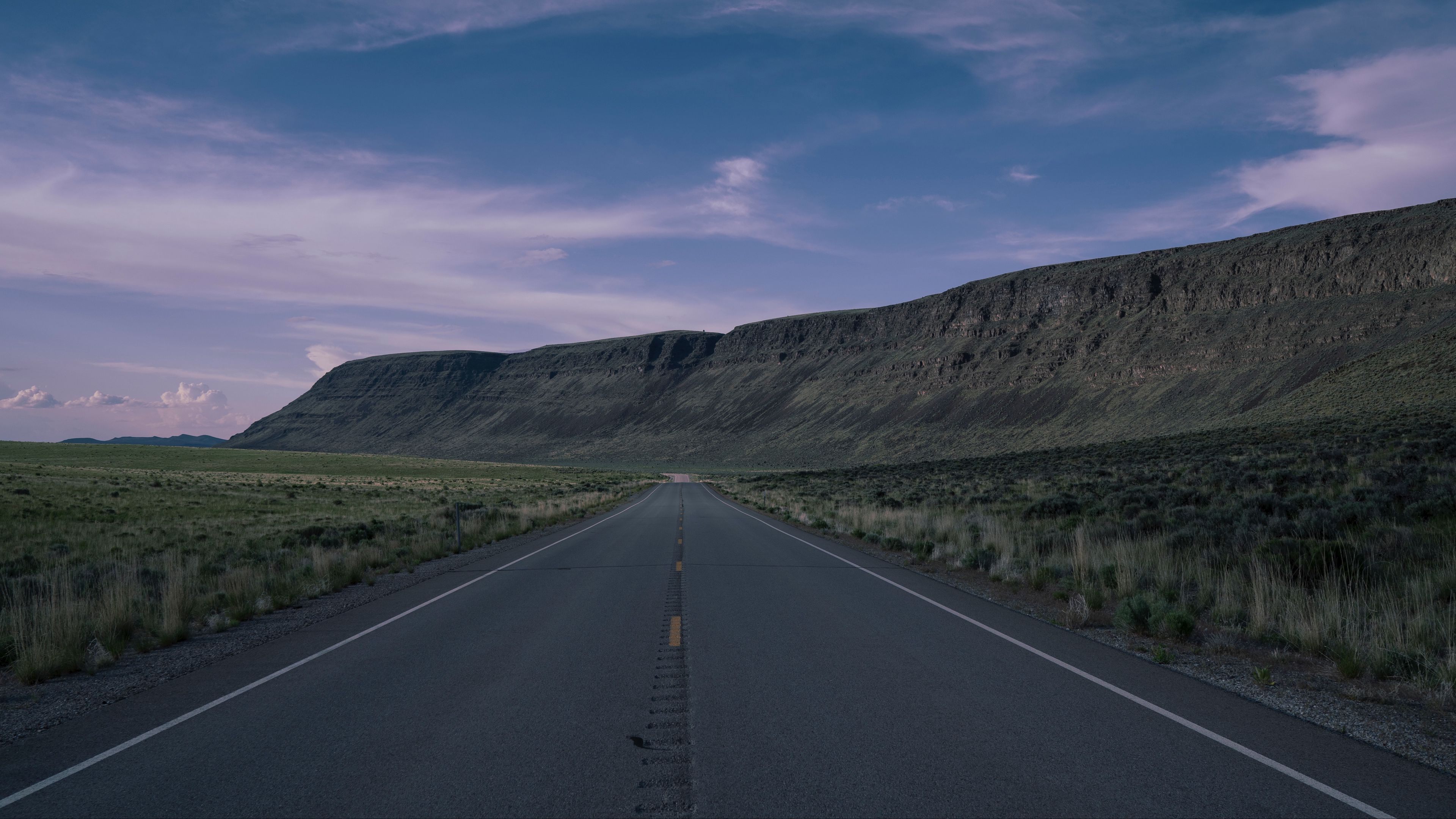road, highway, mountains, desert, landscape, 4k, HD Wallpaper