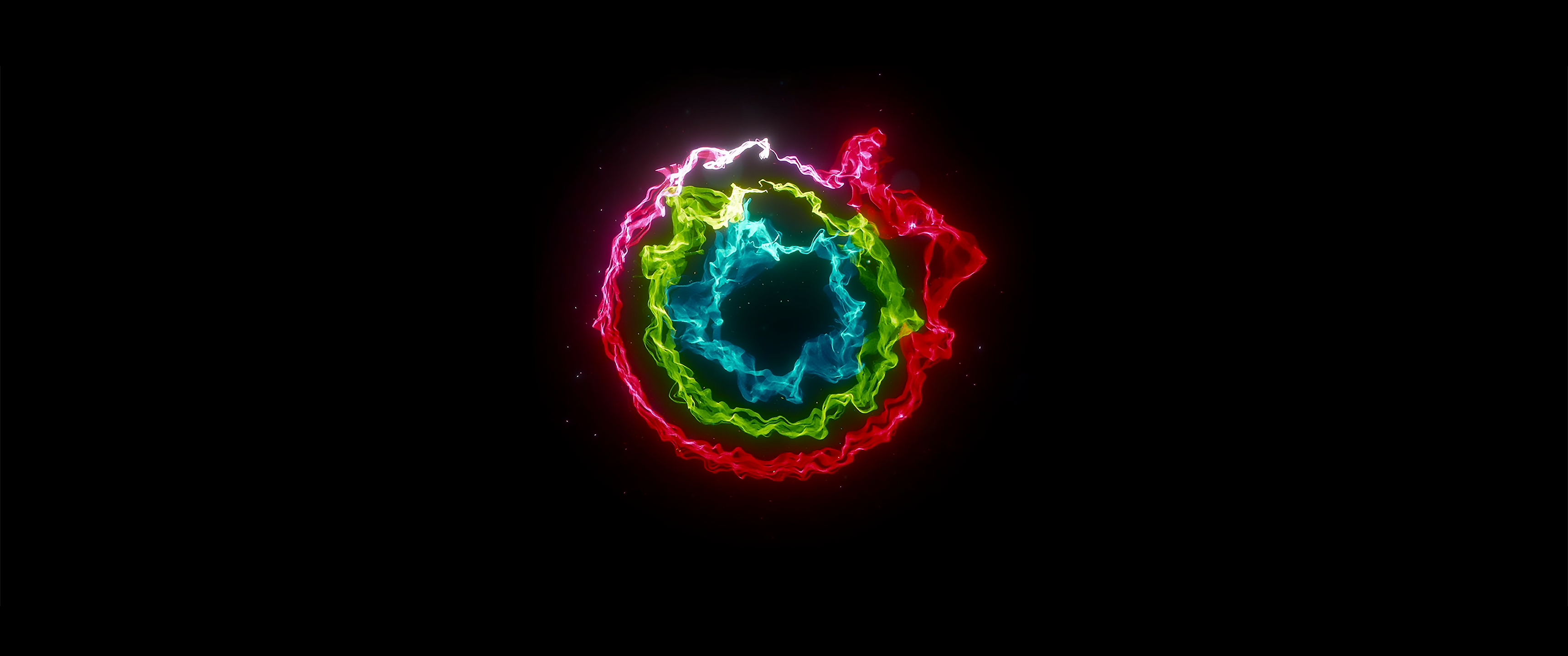 abstract, rings, swirls, HD Wallpaper