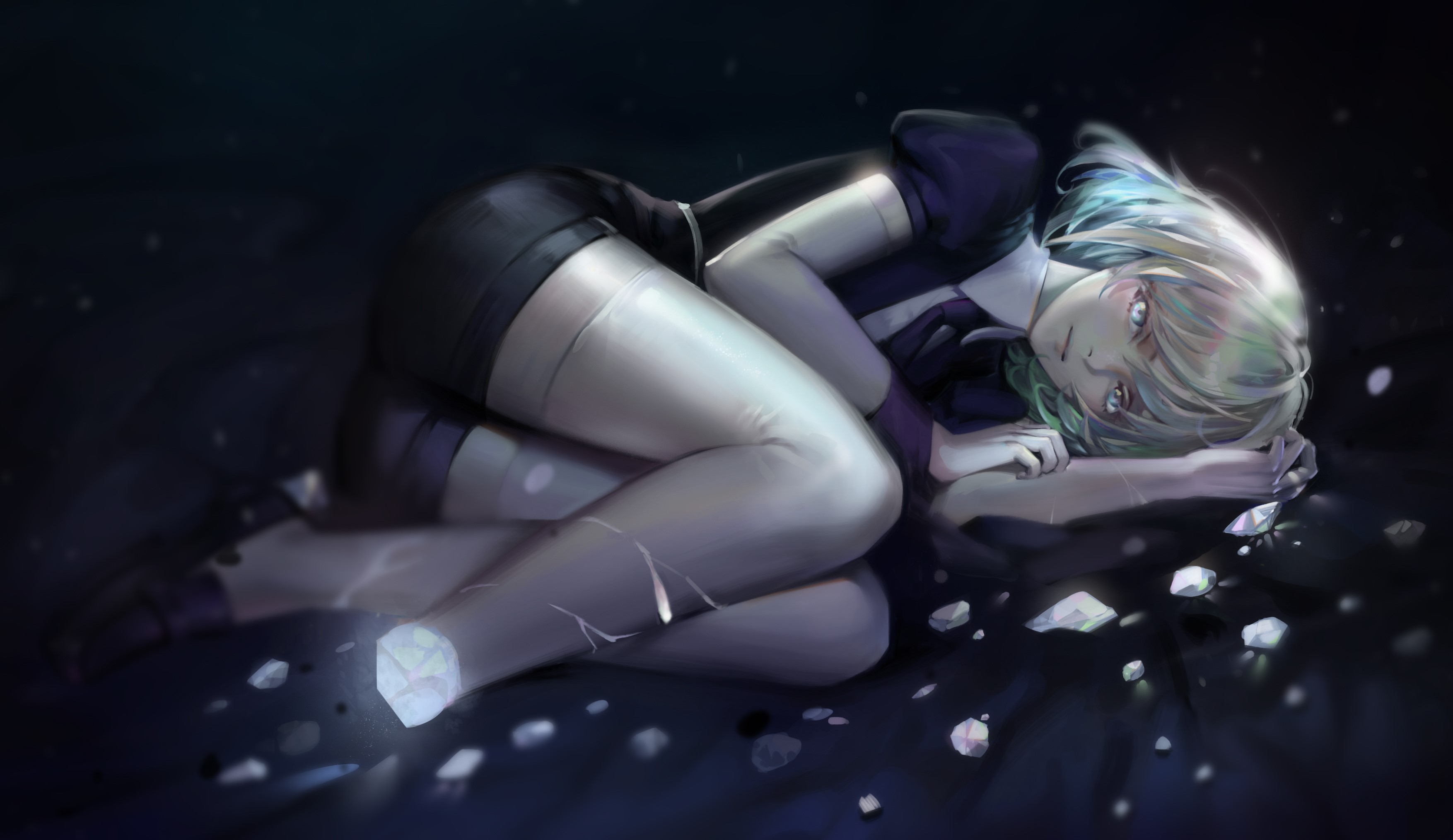 Houseki no Kuni, jewels, Diamond (Houseki no Kuni), HD Wallpaper