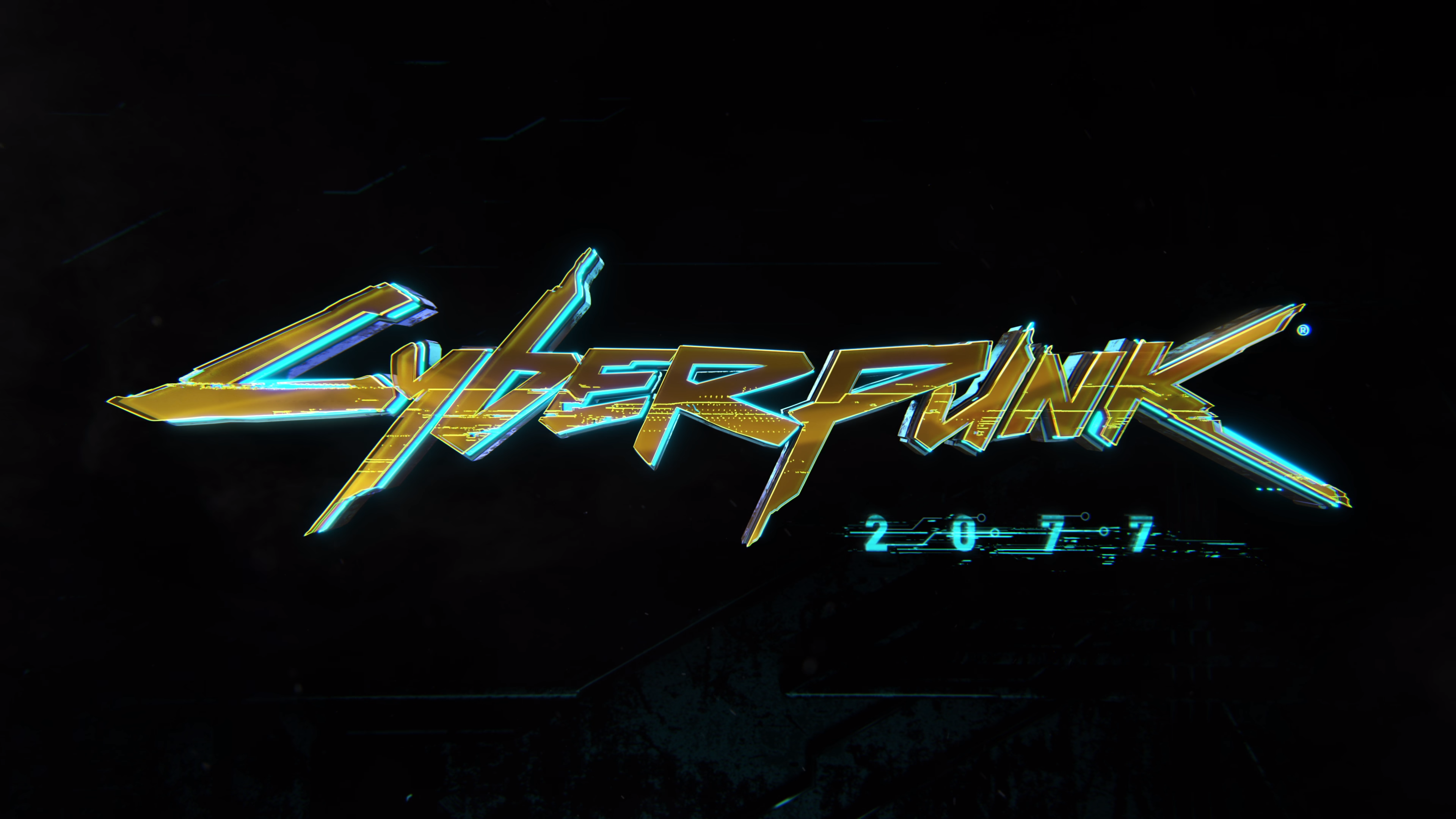 Cyberpunk 2077, cyberpunk, typography, video games, HD Wallpaper