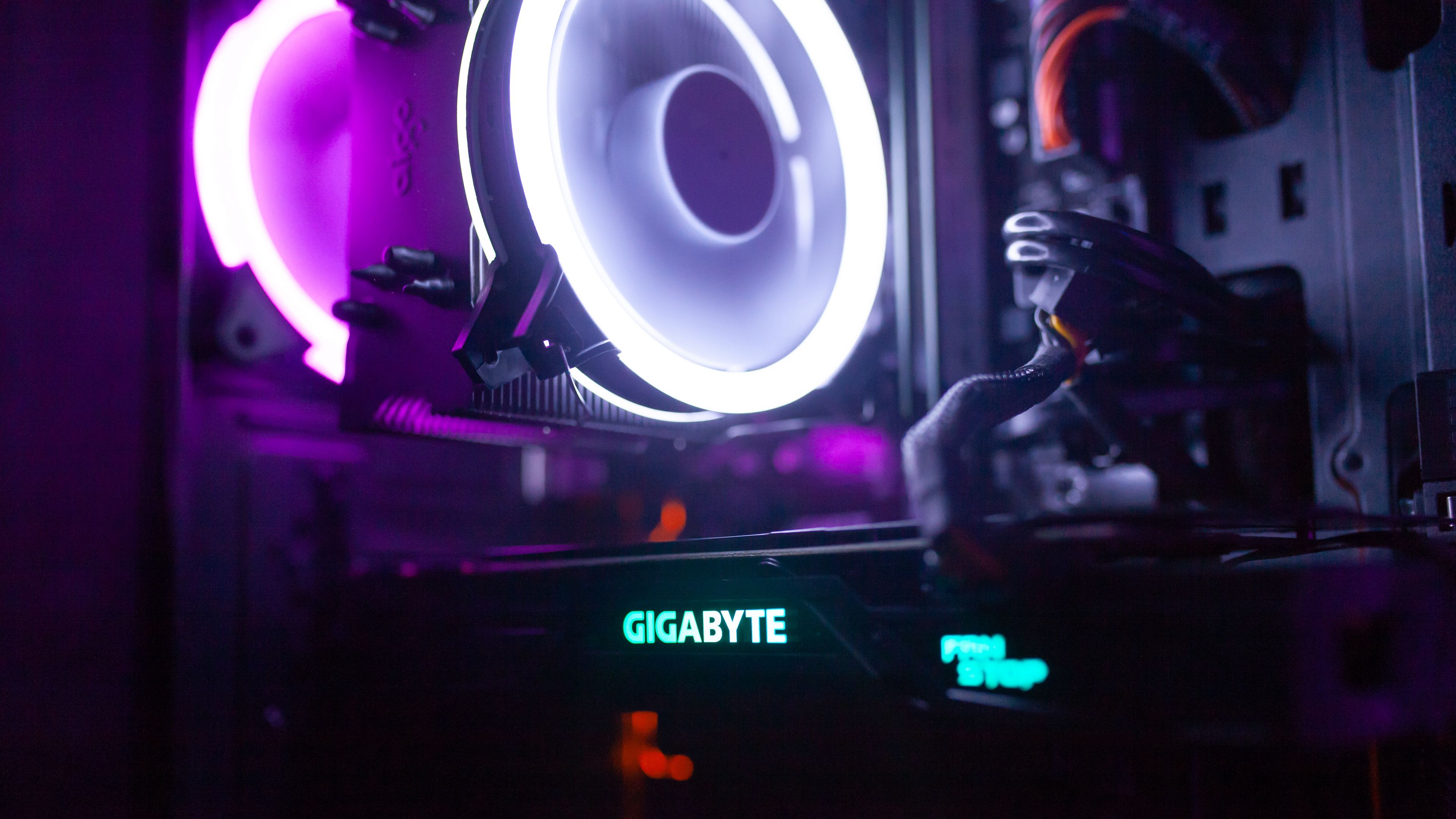 backlight, neon, electronics, device, light, 4k, HD Wallpaper