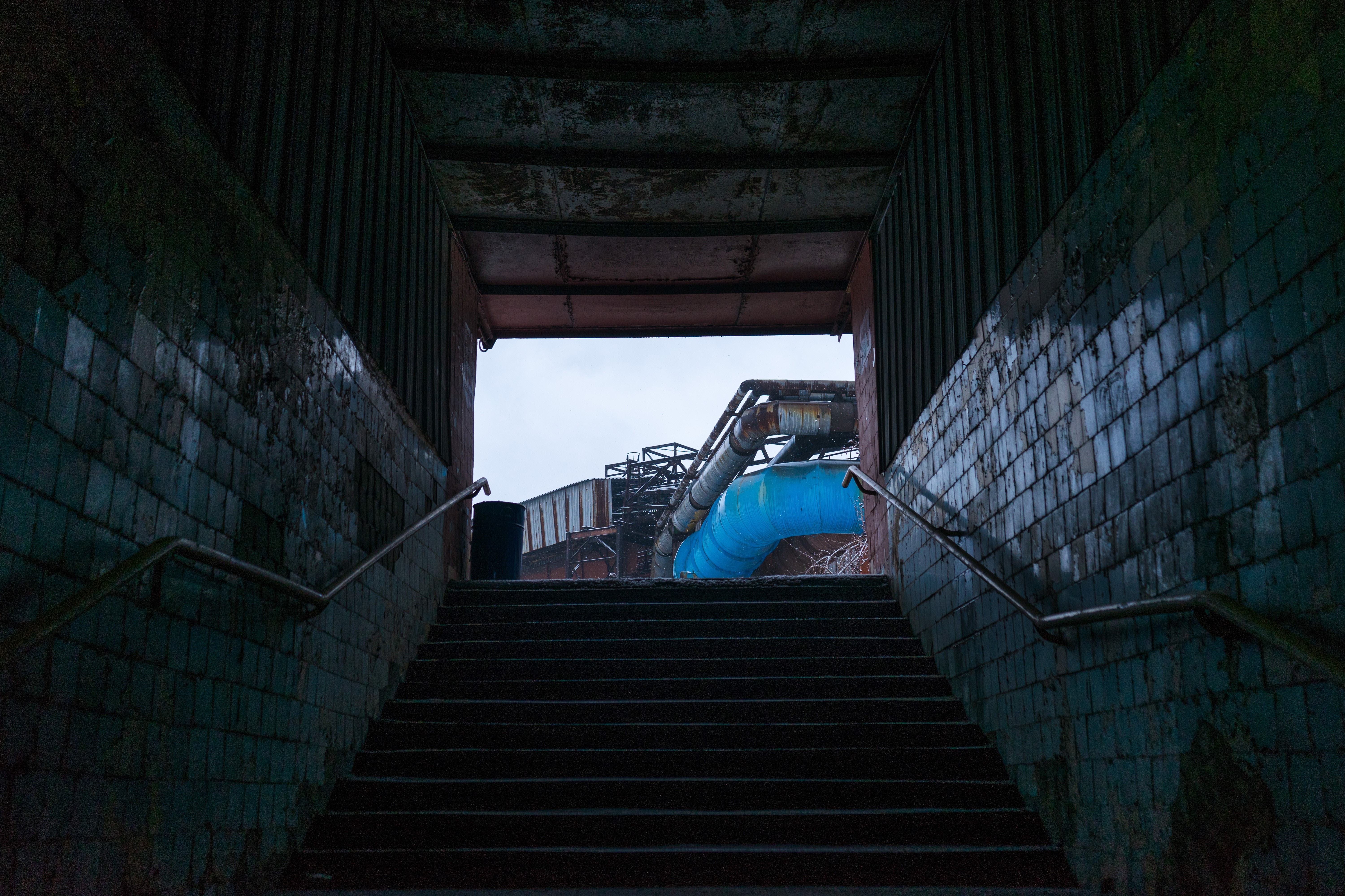 Russia, city, building, stairway, HD Wallpaper