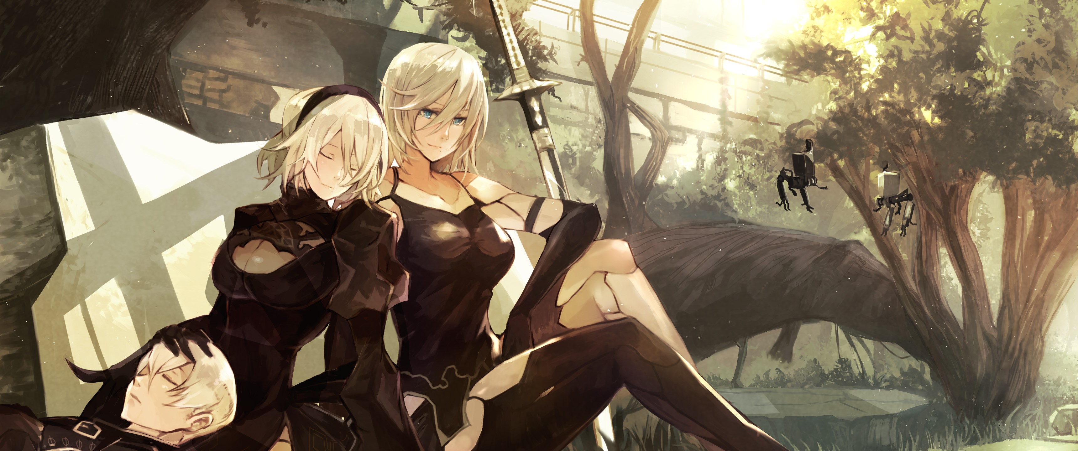 Girl With Weapon, Nier: Automata, NieR, HD Wallpaper