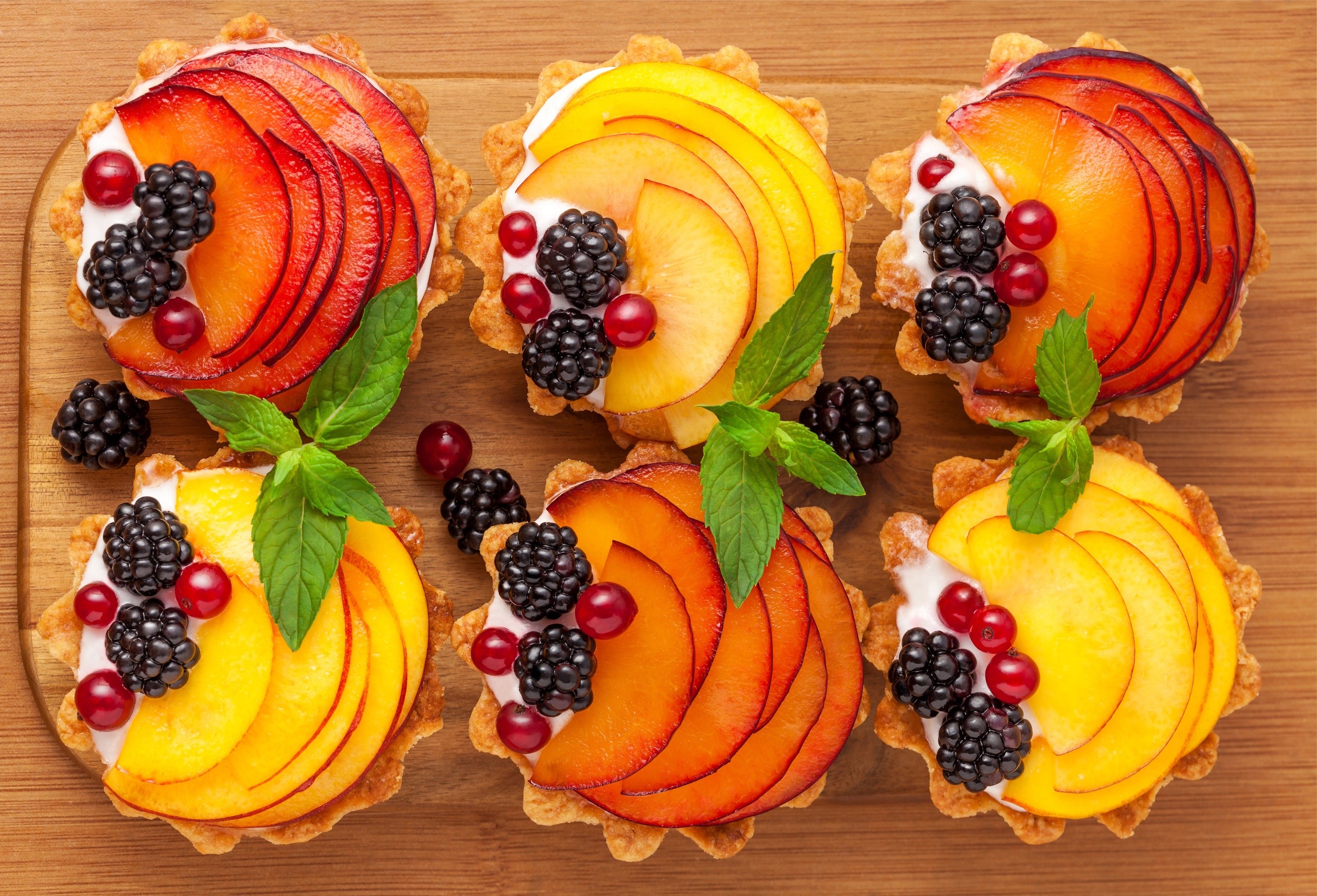 dessert, food, fruit, berries, HD Wallpaper