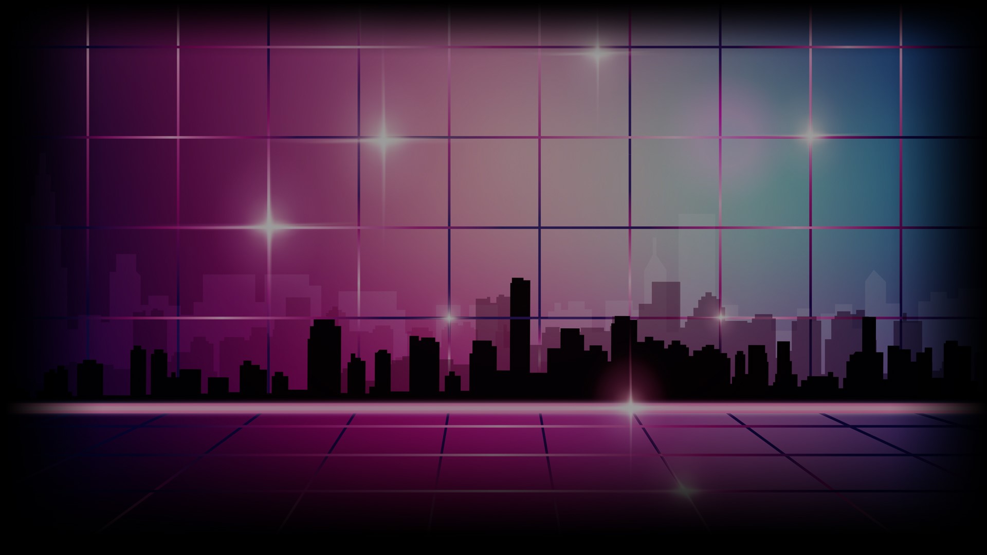 vaporwave, cityscape, neon, digital art, HD Wallpaper