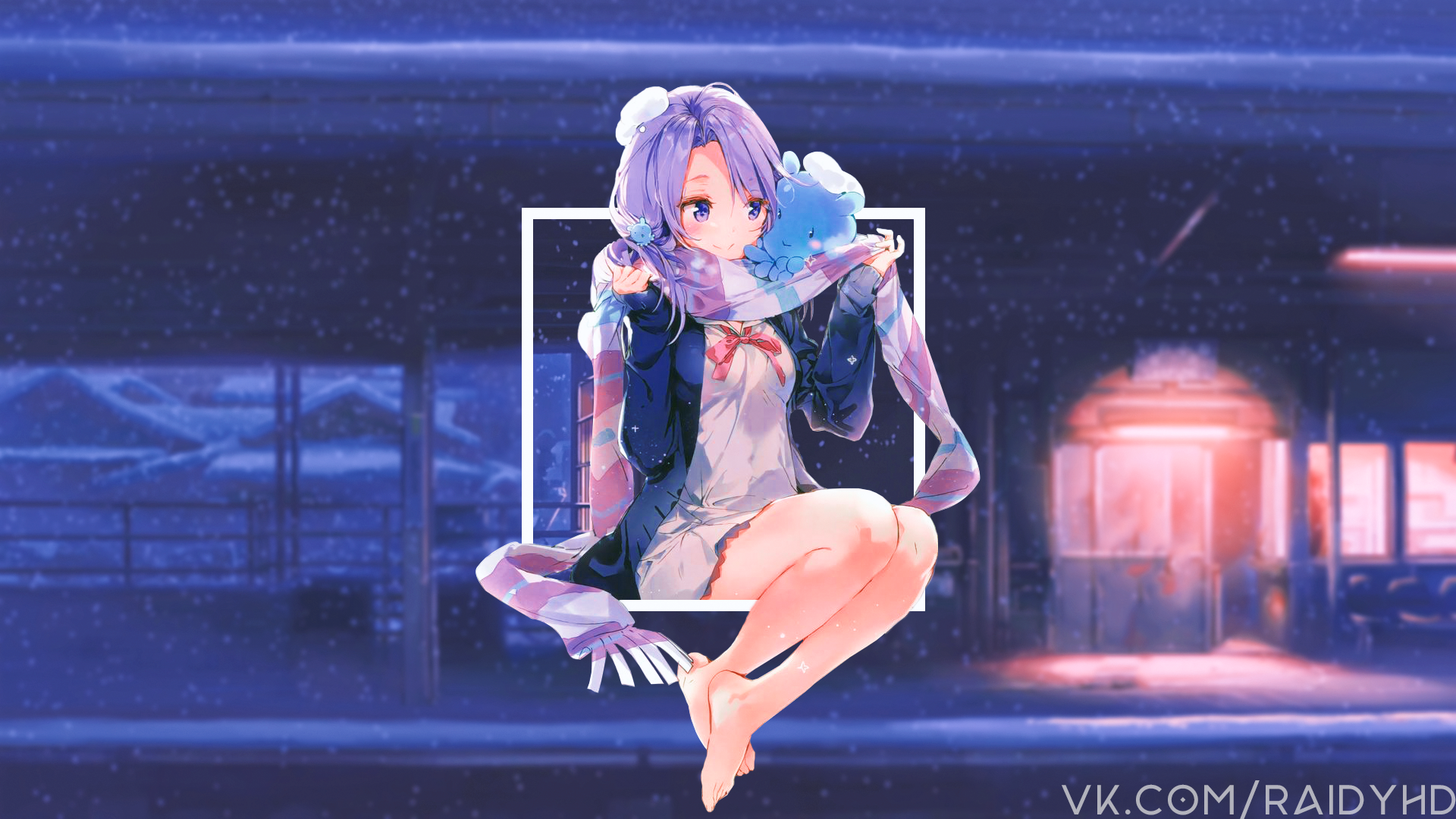 anime girls, picture-in-picture, anime, HD Wallpaper