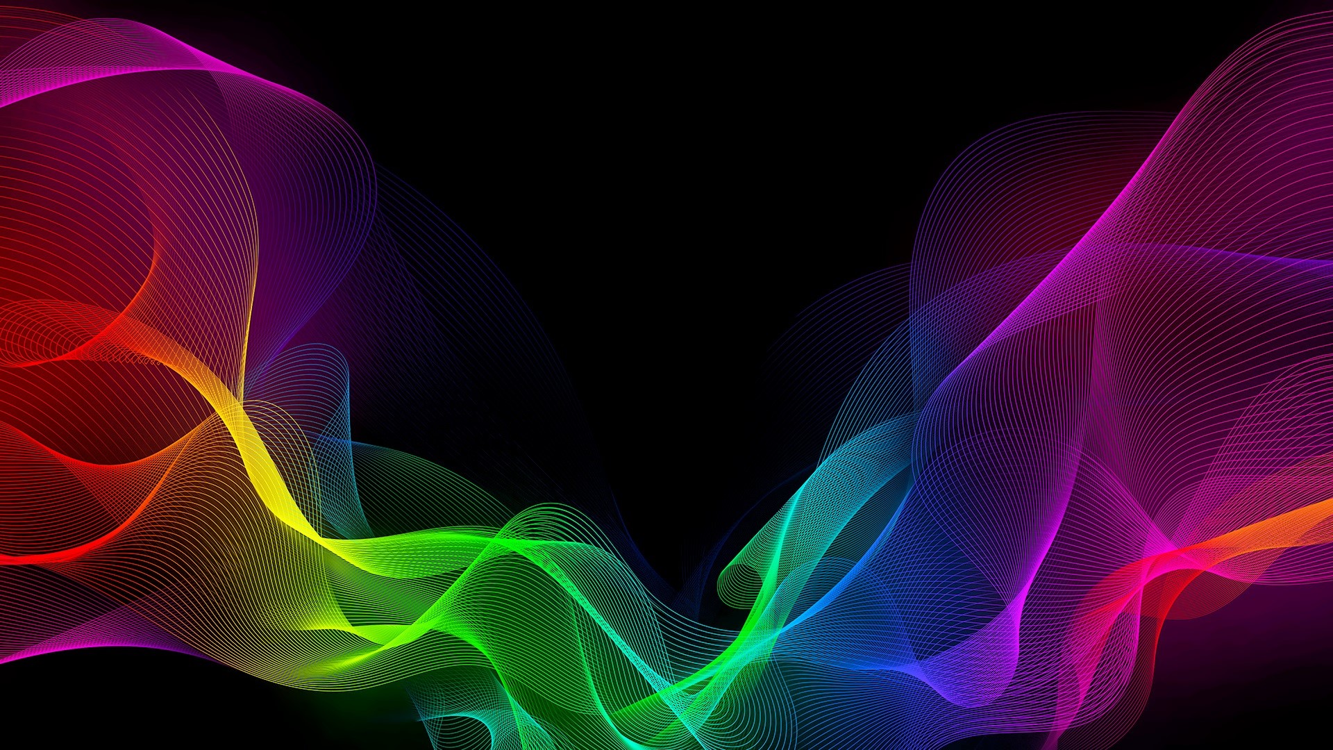 abstract, lines, colorful, HD Wallpaper