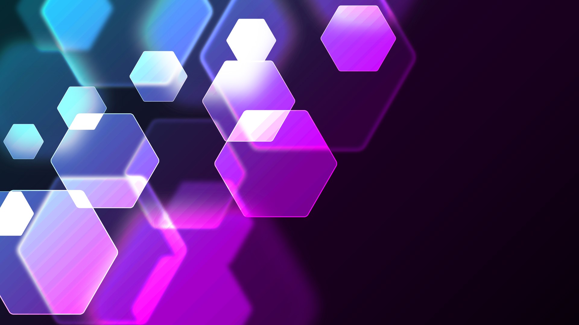 abstract, shapes, purple, hexagon, HD Wallpaper