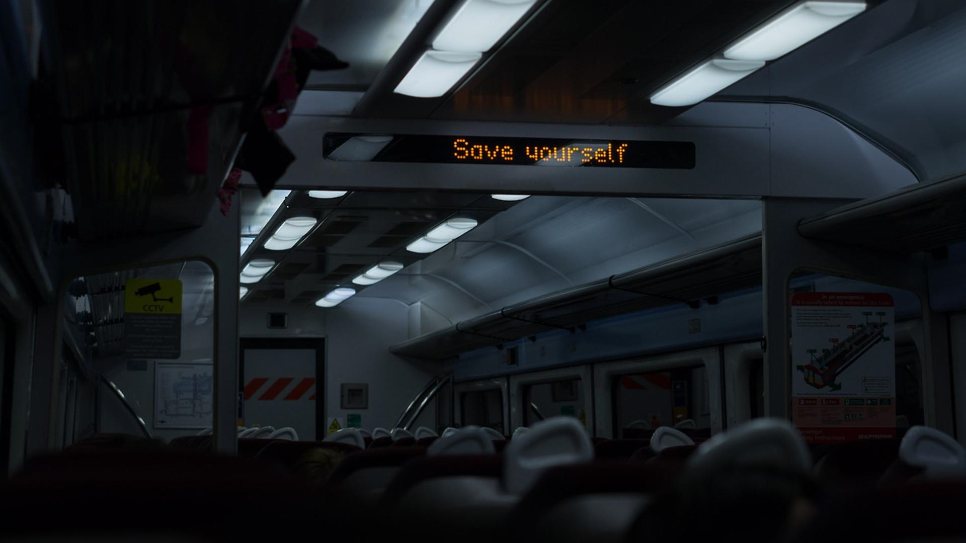 dark humor, text, train, HD Wallpaper