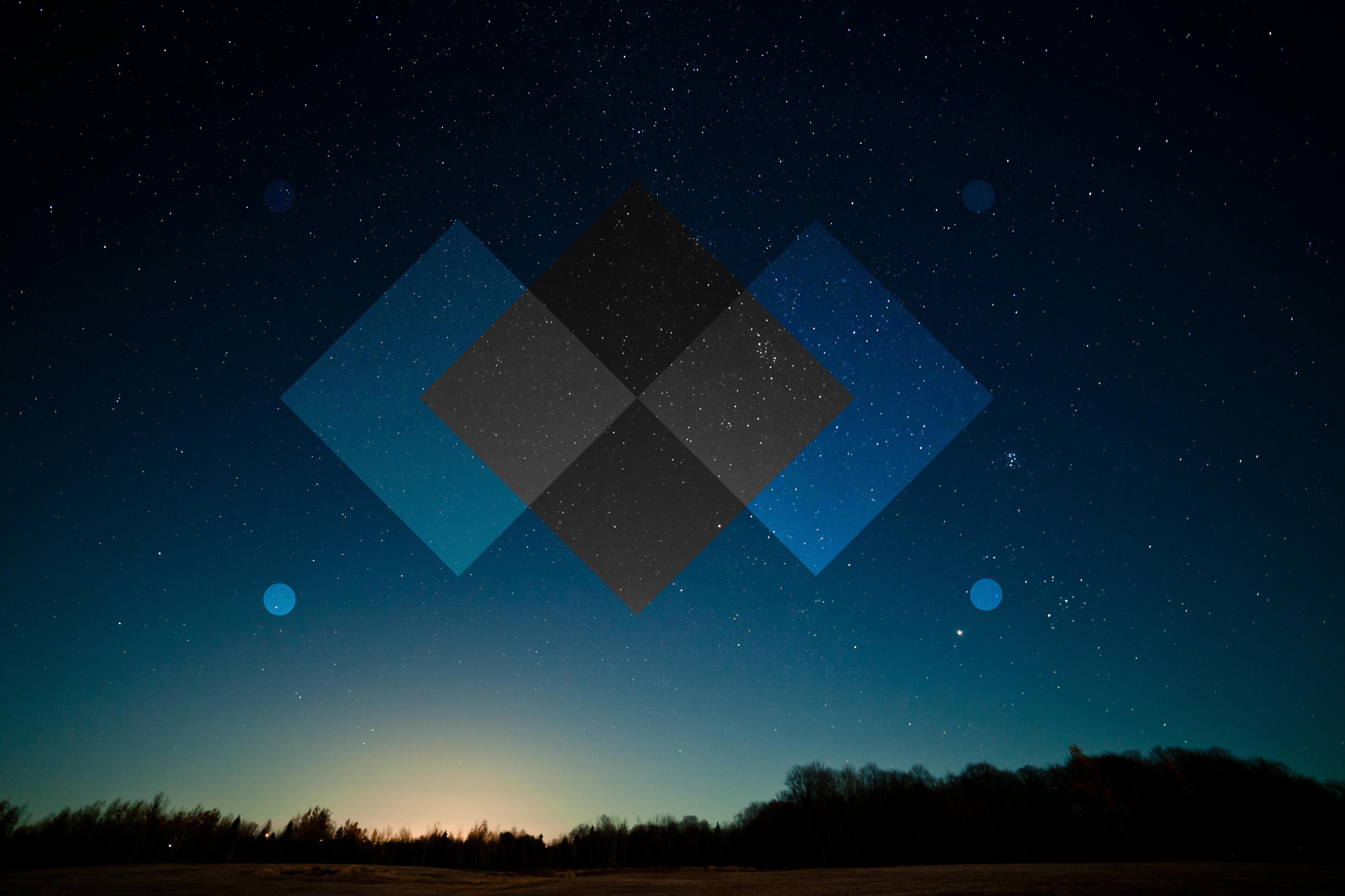 night, stars, night sky, HD Wallpaper